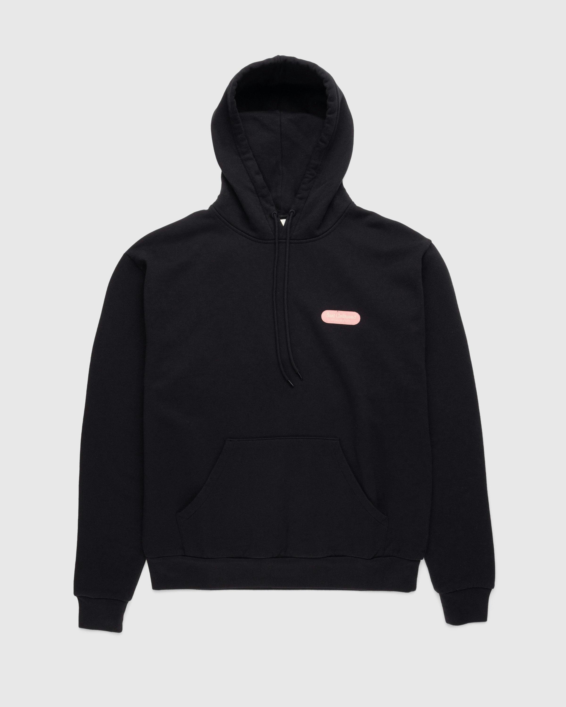 Highsnobiety x Sant Ambroeus - Black Hoodie - Clothing - Black - Image 2