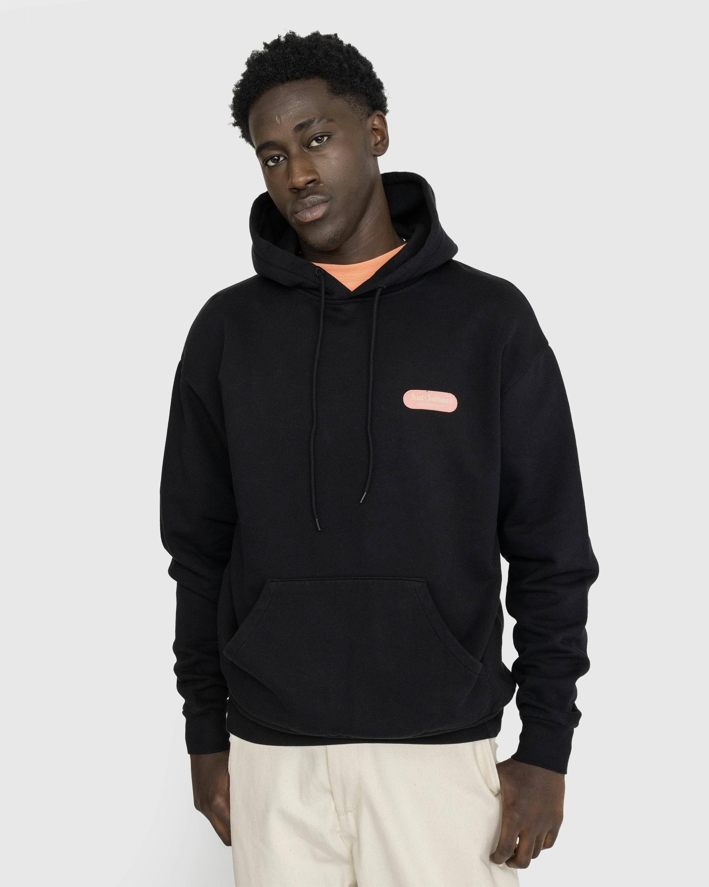 Highsnobiety x Sant Ambroeus - Black Hoodie - Clothing - Black - Image 3