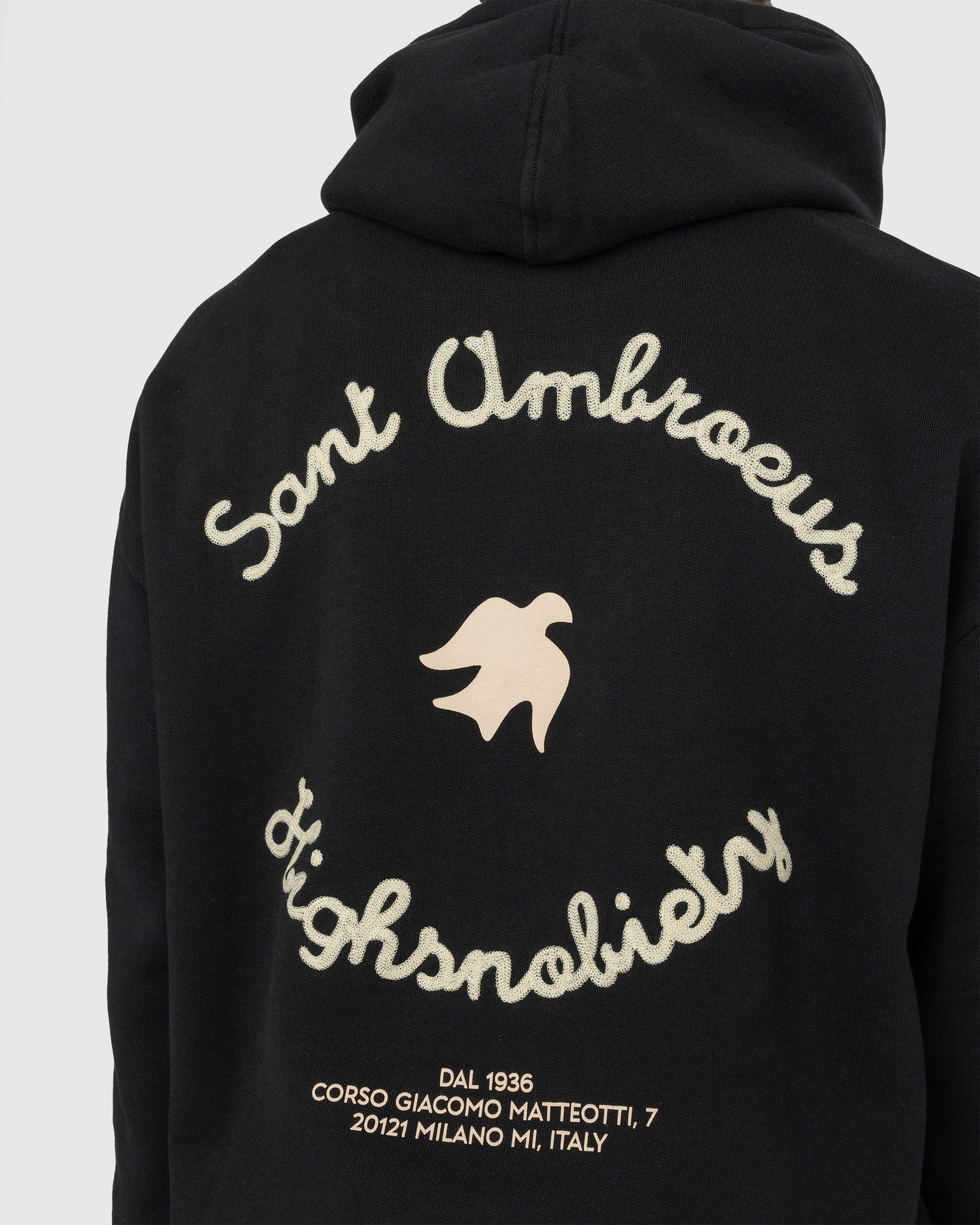 Highsnobiety x Sant Ambroeus - Black Hoodie - Clothing - Black - Image 5