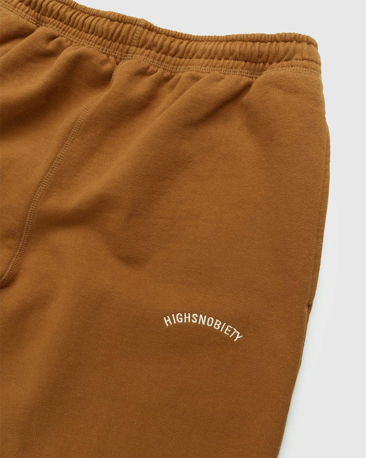 Highsnobiety - Logo Fleece Staples Pants Acorn - Clothing - Green - Image 5