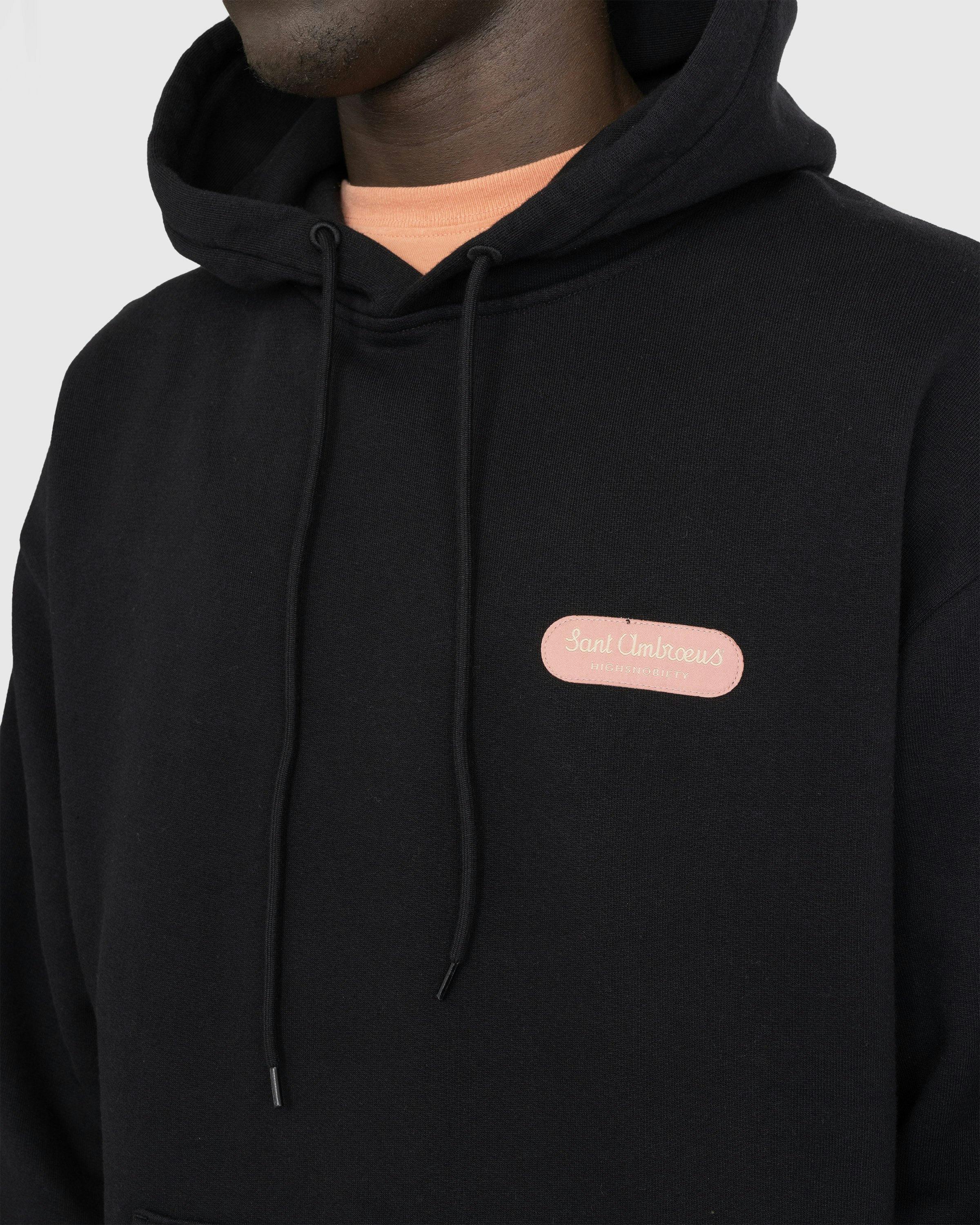 Highsnobiety x Sant Ambroeus - Black Hoodie - Clothing - Black - Image 6