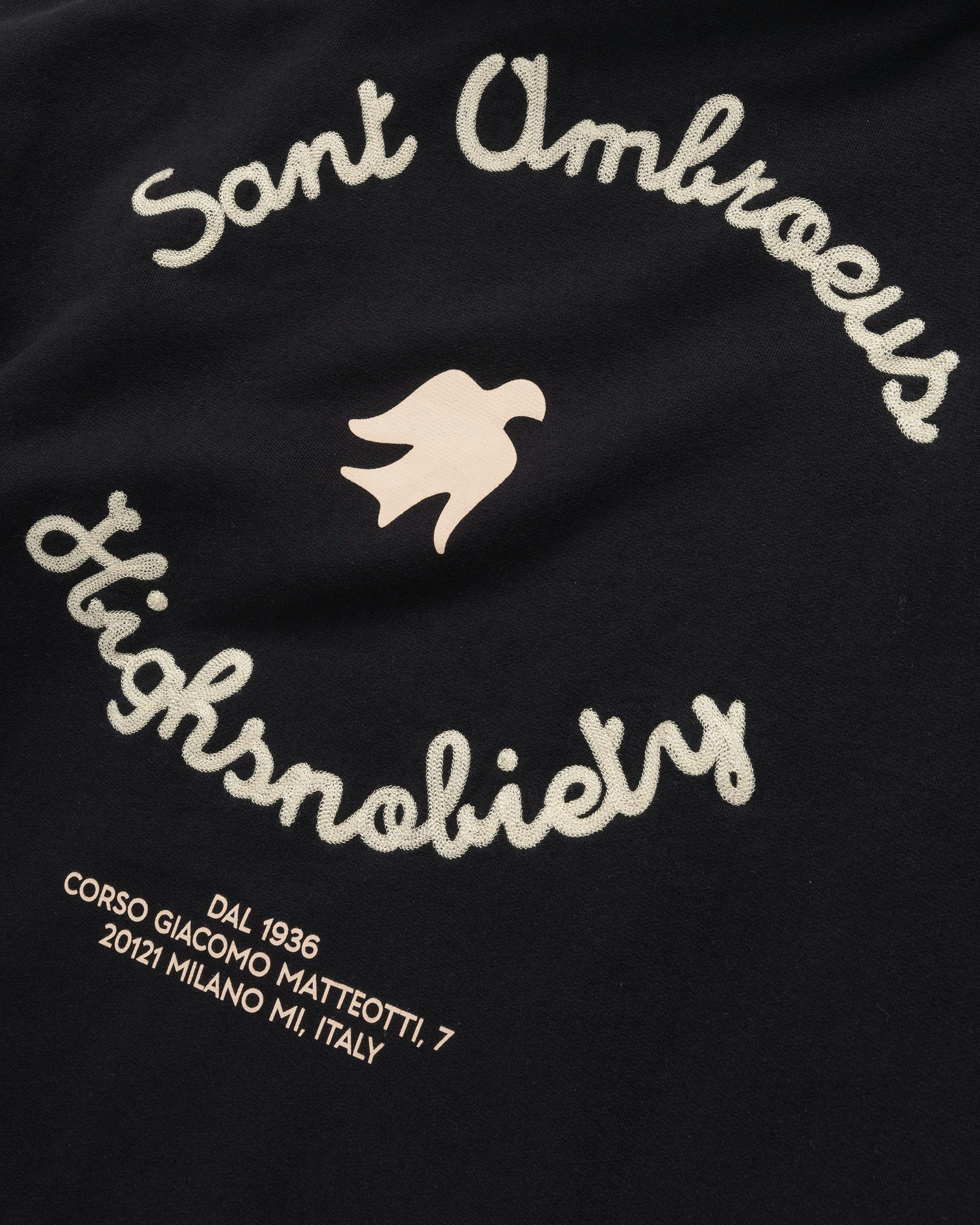 Highsnobiety x Sant Ambroeus - Black Hoodie - Clothing - Black - Image 7