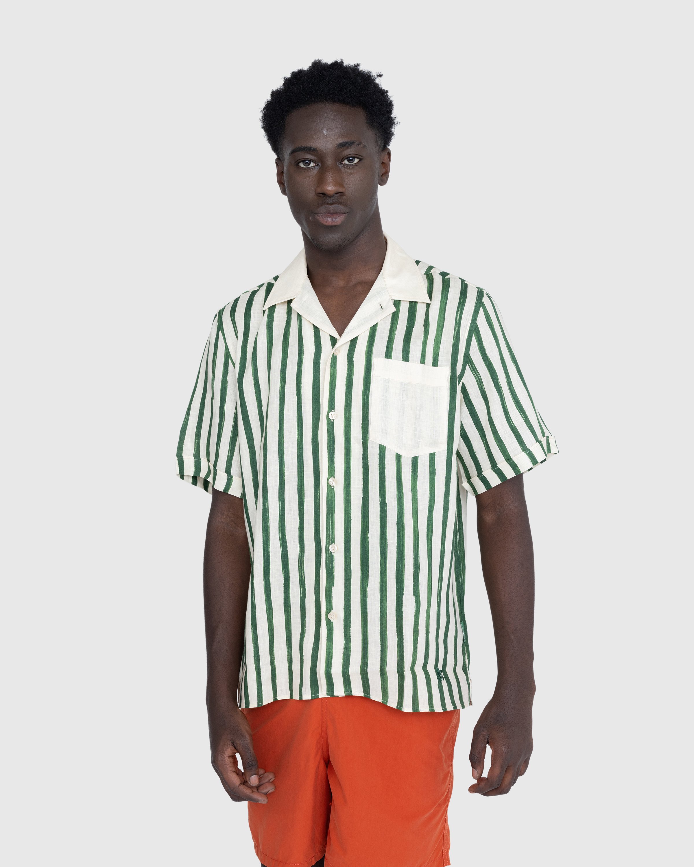 Vilebrequin x Highsnobiety - Striped Linen Shirt - Clothing - Multi - Image 3