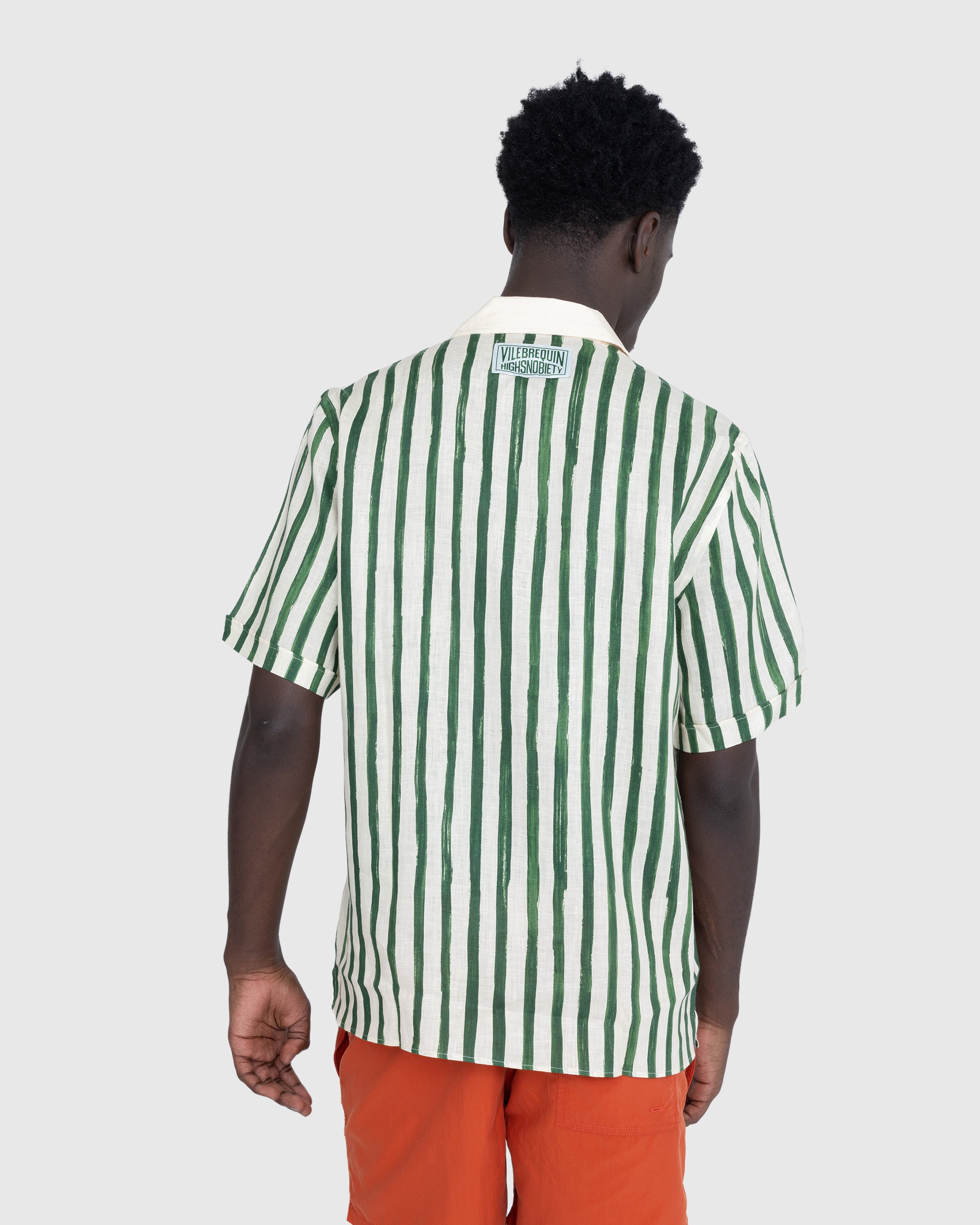 Vilebrequin x Highsnobiety - Striped Linen Shirt - Clothing - Multi - Image 4