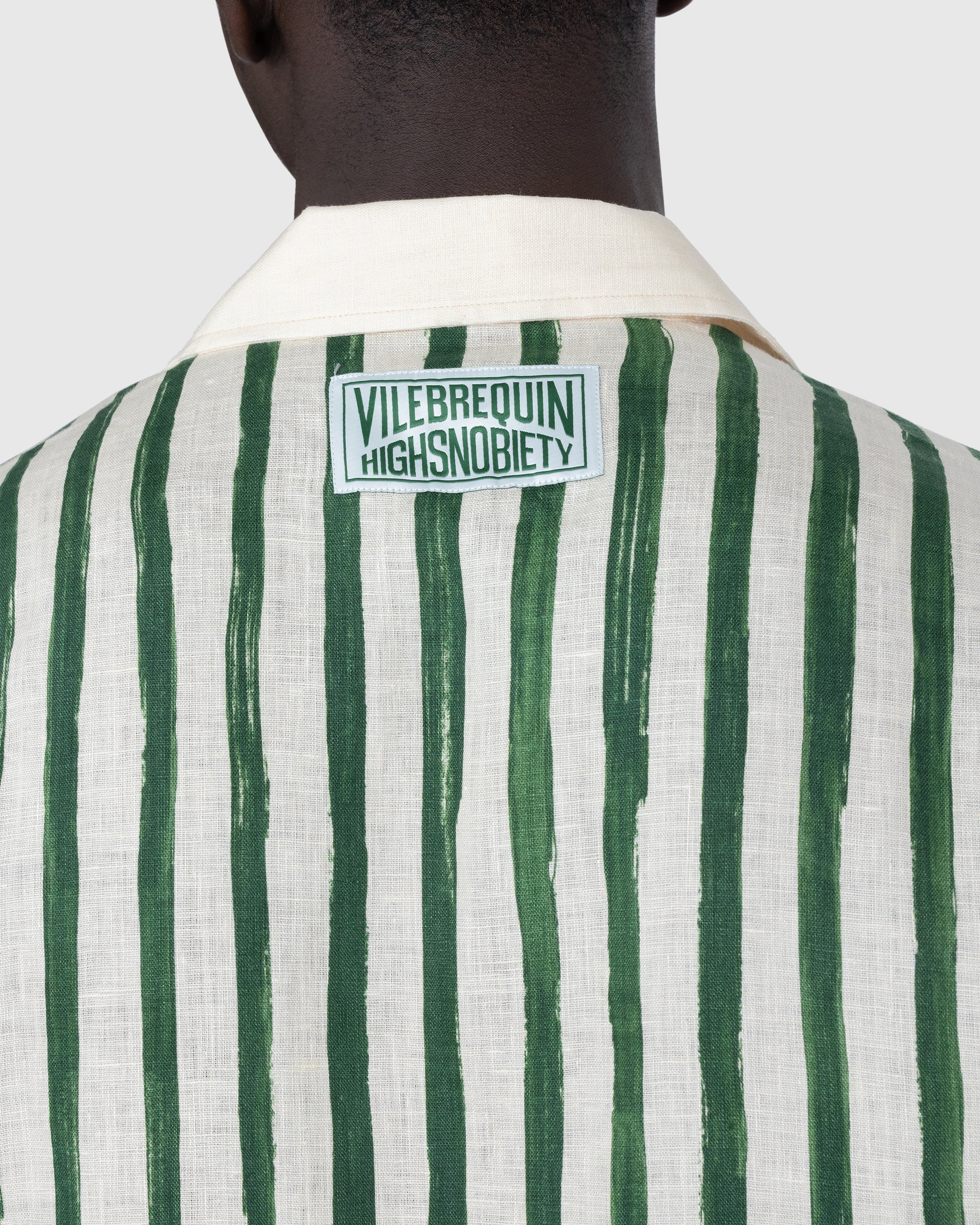 Vilebrequin x Highsnobiety - Striped Linen Shirt - Clothing - Multi - Image 7