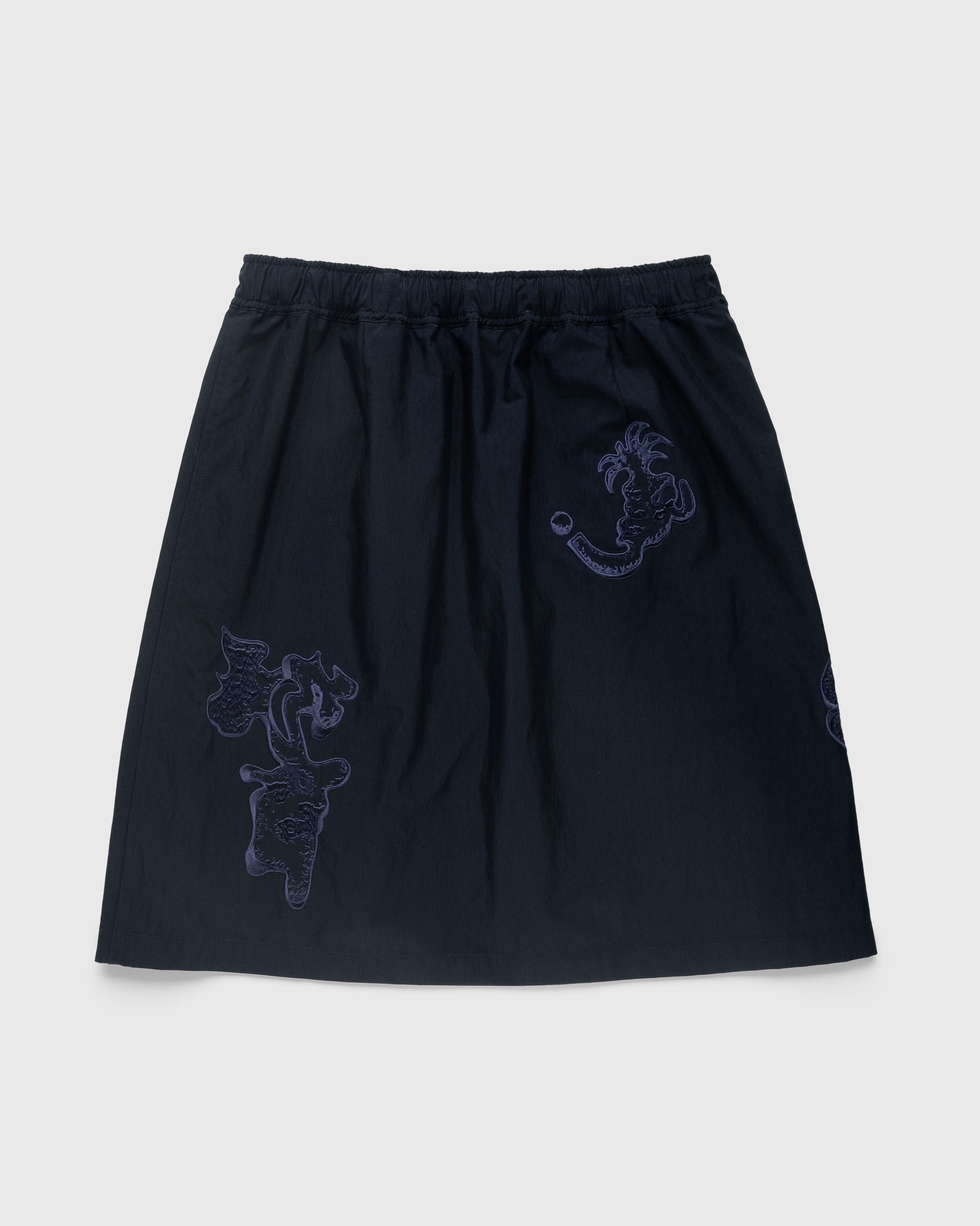 NTS x Highsnobiety - Brushed Nylon Skirt Navy - Clothing - Black - Image 2