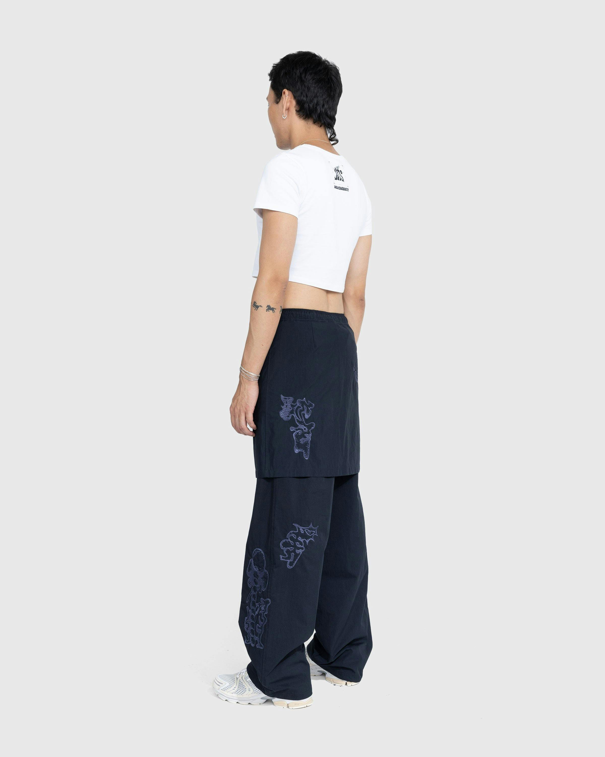 NTS x Highsnobiety - Brushed Nylon Skirt Navy - Clothing - Black - Image 5