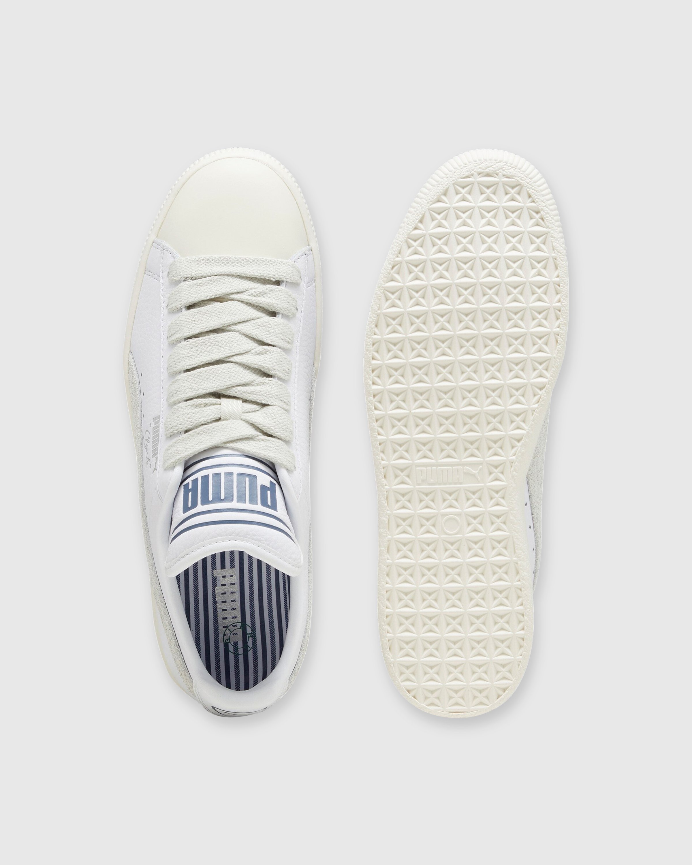 Puma - Clyde Rhuigi Pristine/Sedate Gray/White - Footwear - White - Image 4