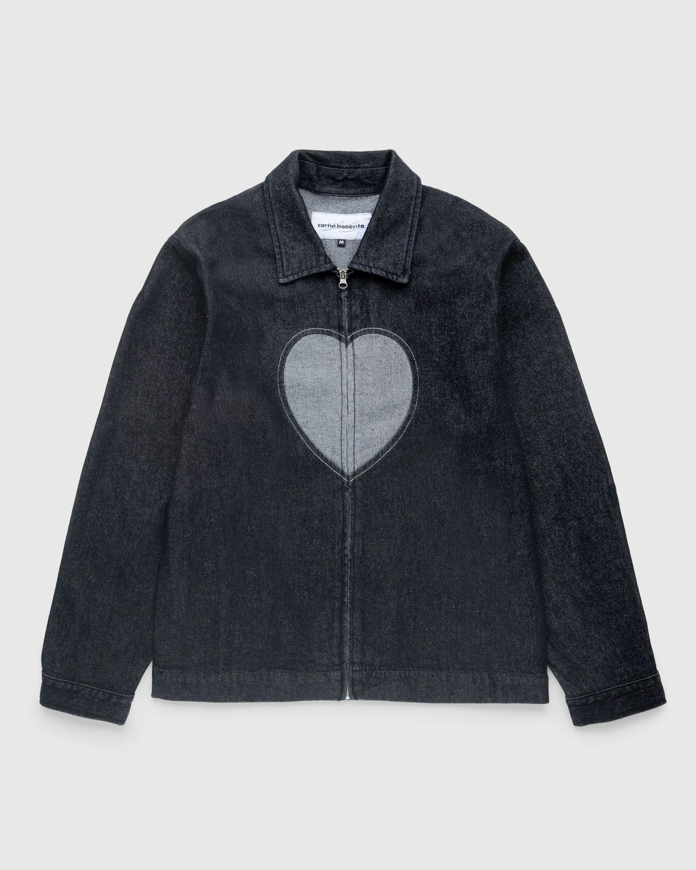 Carne Bollente - Heart Slice Jacket Washed Black - Clothing - Black - Image 1