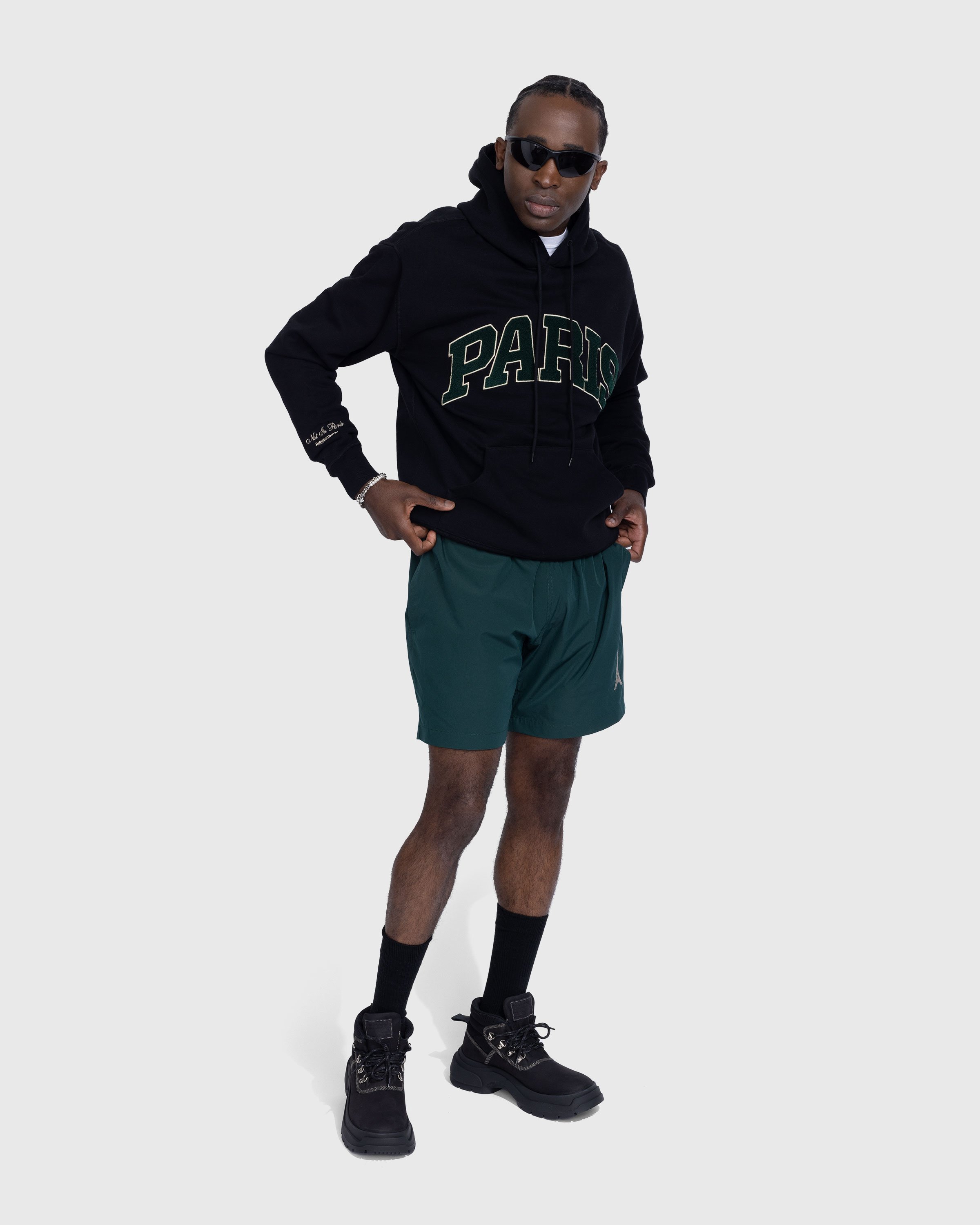 Highsnobiety - Not in Paris 5 Nylon Shorts - Clothing - Green - Image 7