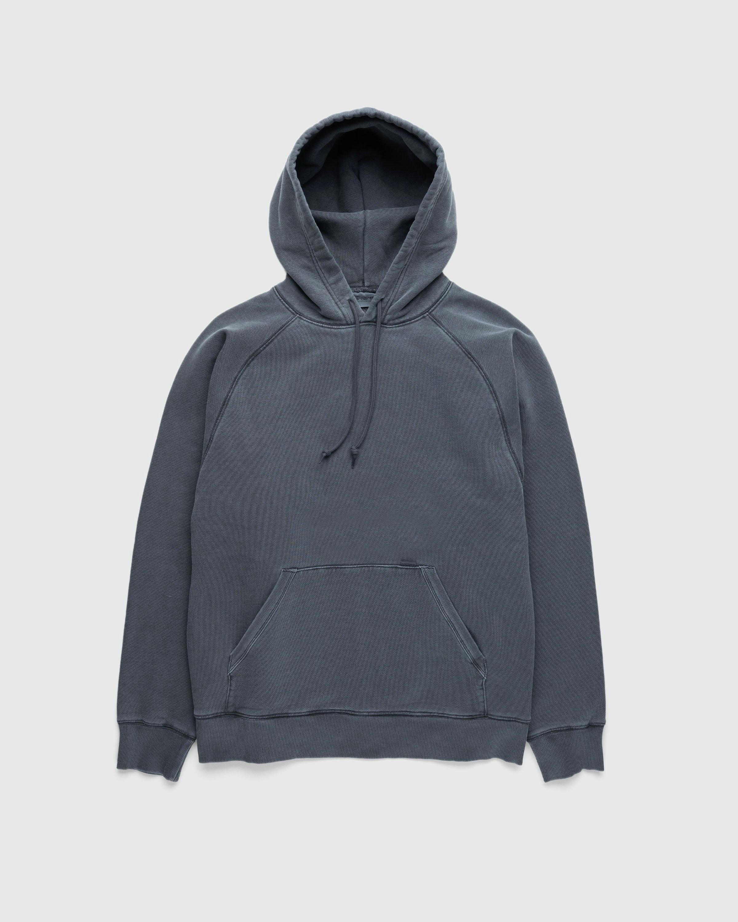 Carhartt WIP - Hooded Taos Sweat Flint/Garment-Dyed - Clothing - Grey - Image 1