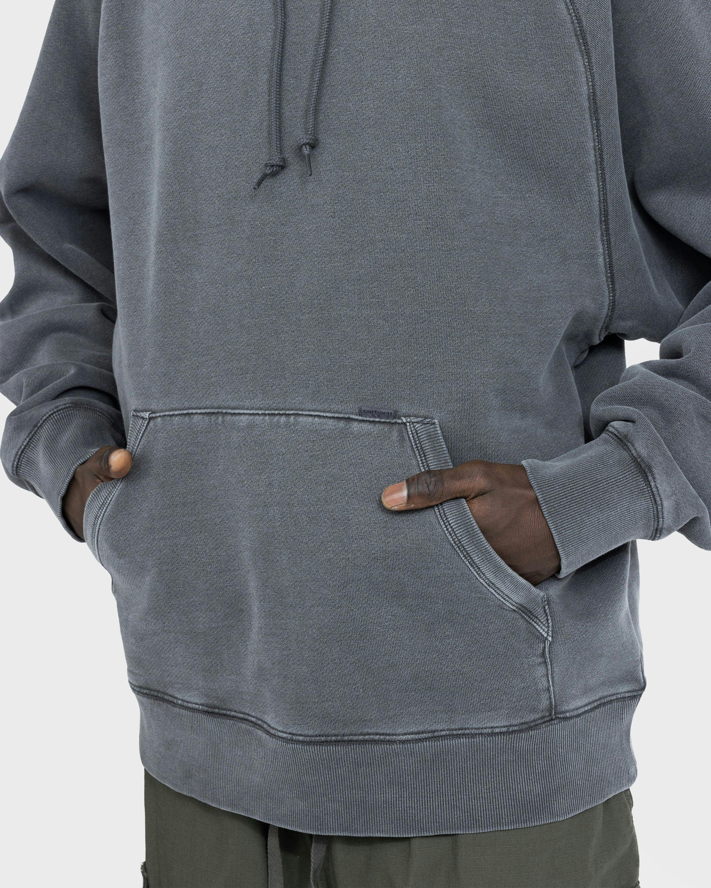 Carhartt WIP - Hooded Taos Sweat Flint/Garment-Dyed - Clothing - Grey - Image 7