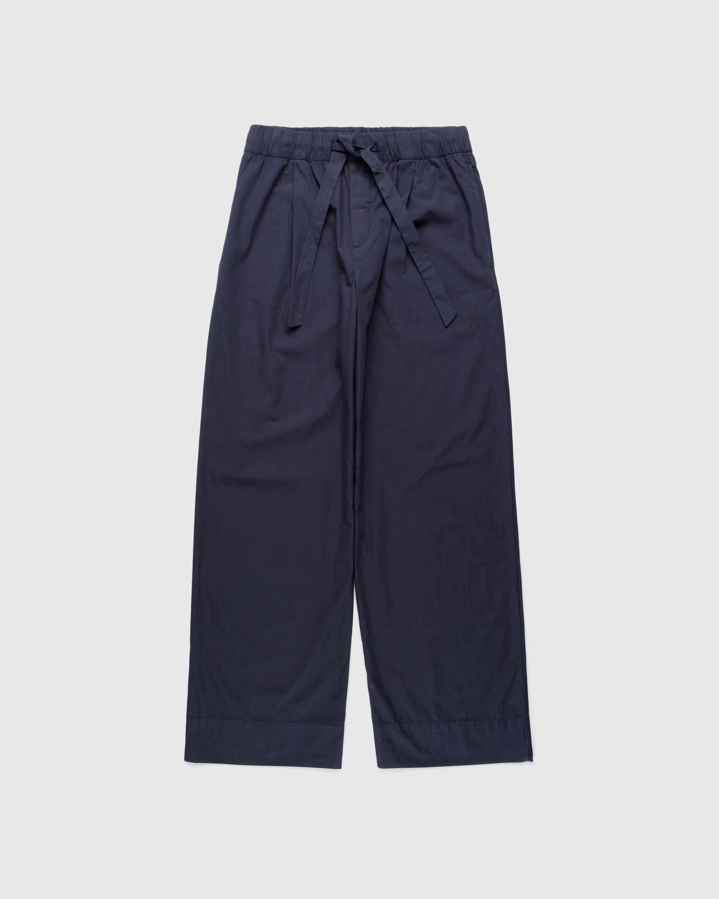 Birkenstock x Tekla - Poplin Pyjama Pants Slate - Clothing - Black - Image 1