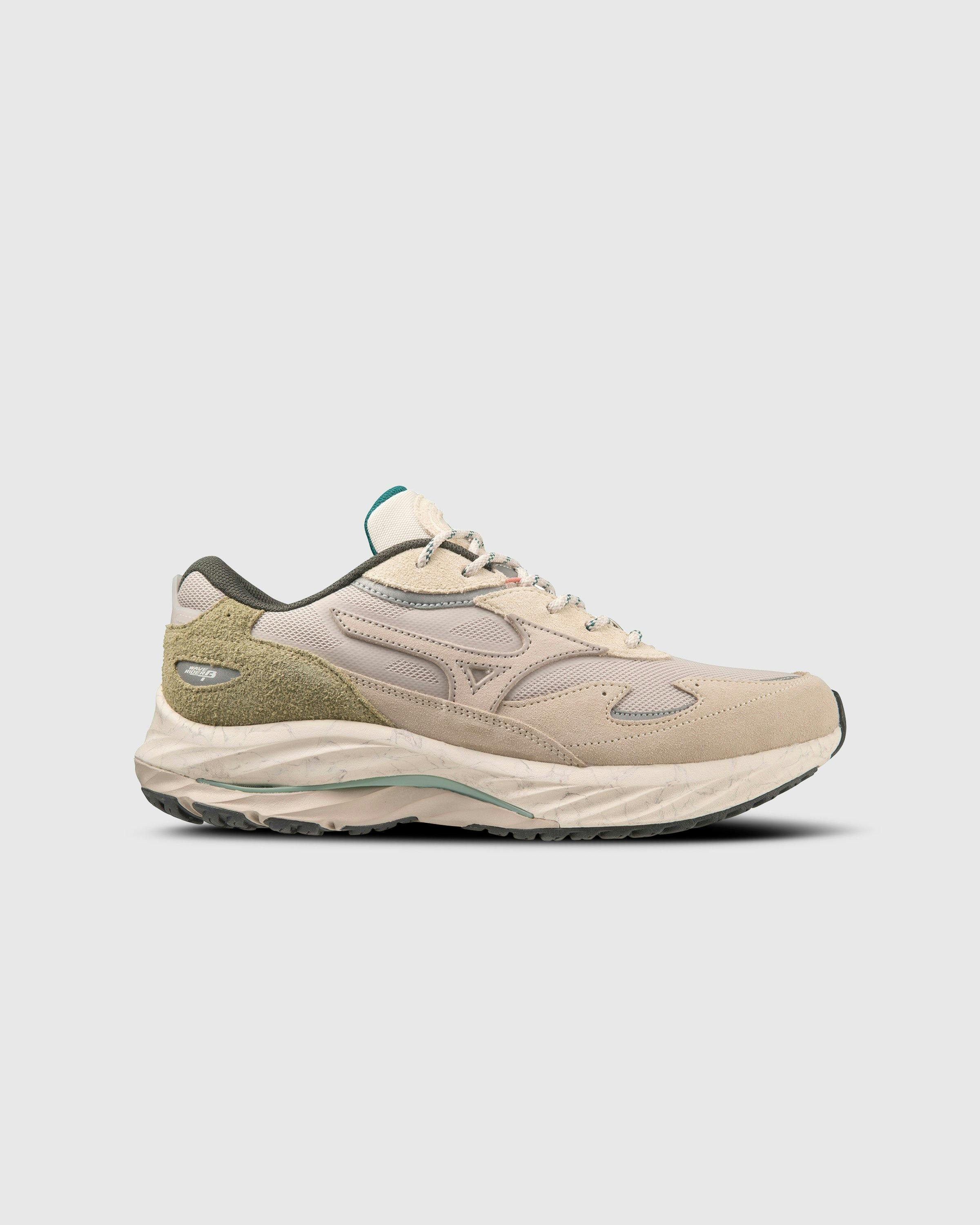 Mizuno - Wave Rider Beta Silver Cloud/White Sand - Footwear - White - Image 1