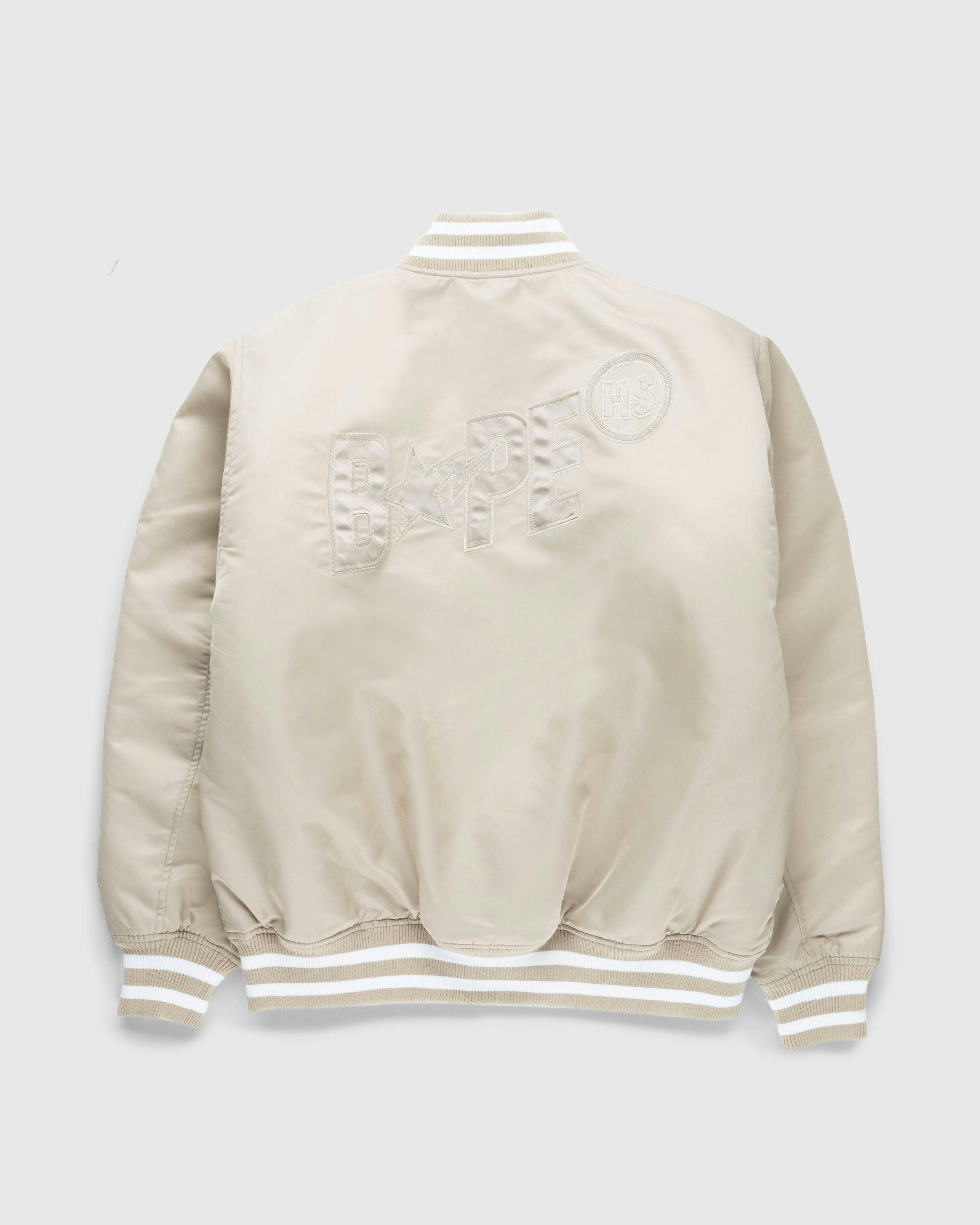 BAPE x Highsnobiety - Varsity Jacket Beige - Clothing - Beige - Image 2