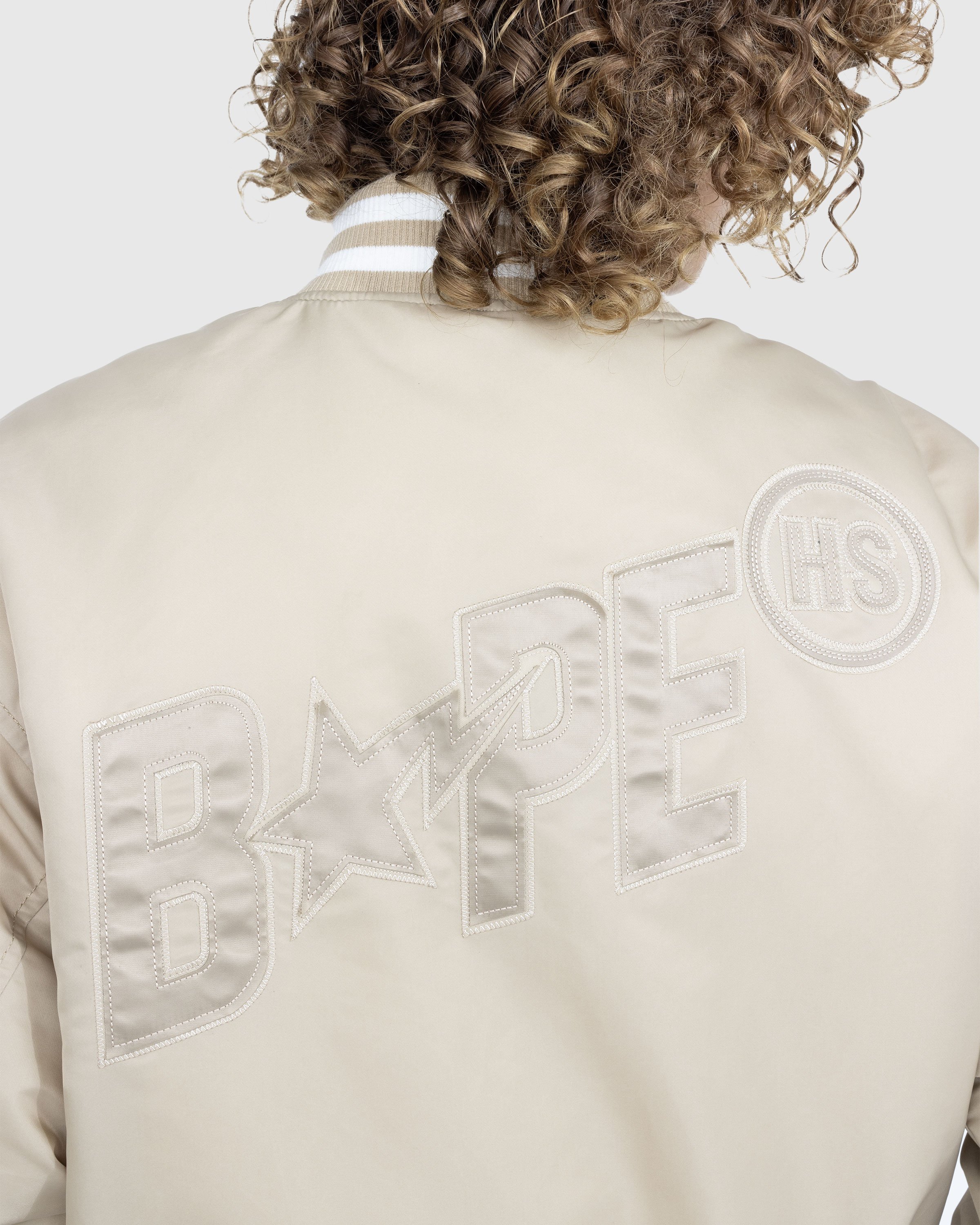 BAPE x Highsnobiety - Varsity Jacket Beige - Clothing - Beige - Image 6