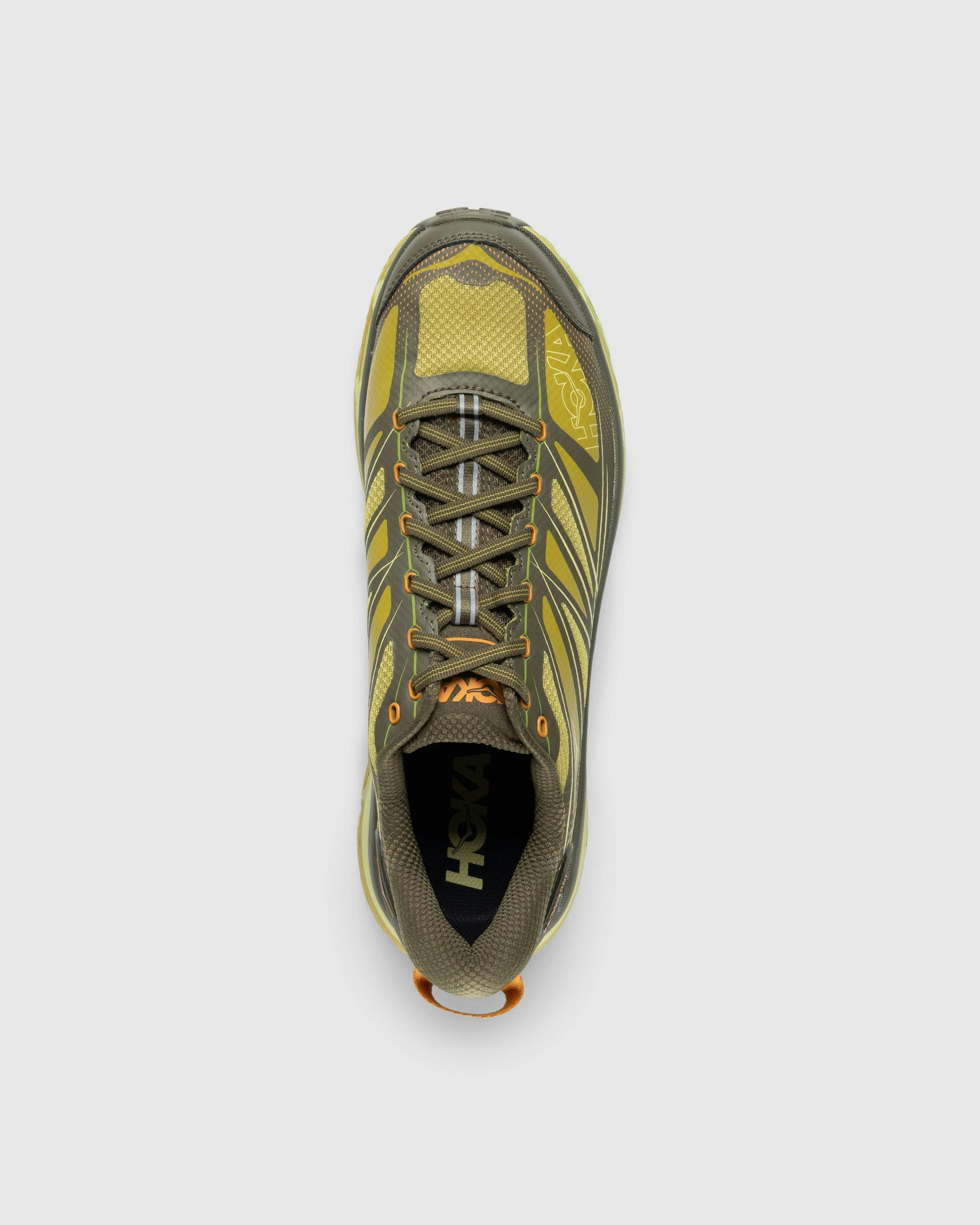 Hoka Mafate Speed 2 Trainers - Dark Olive / Golden Lichen