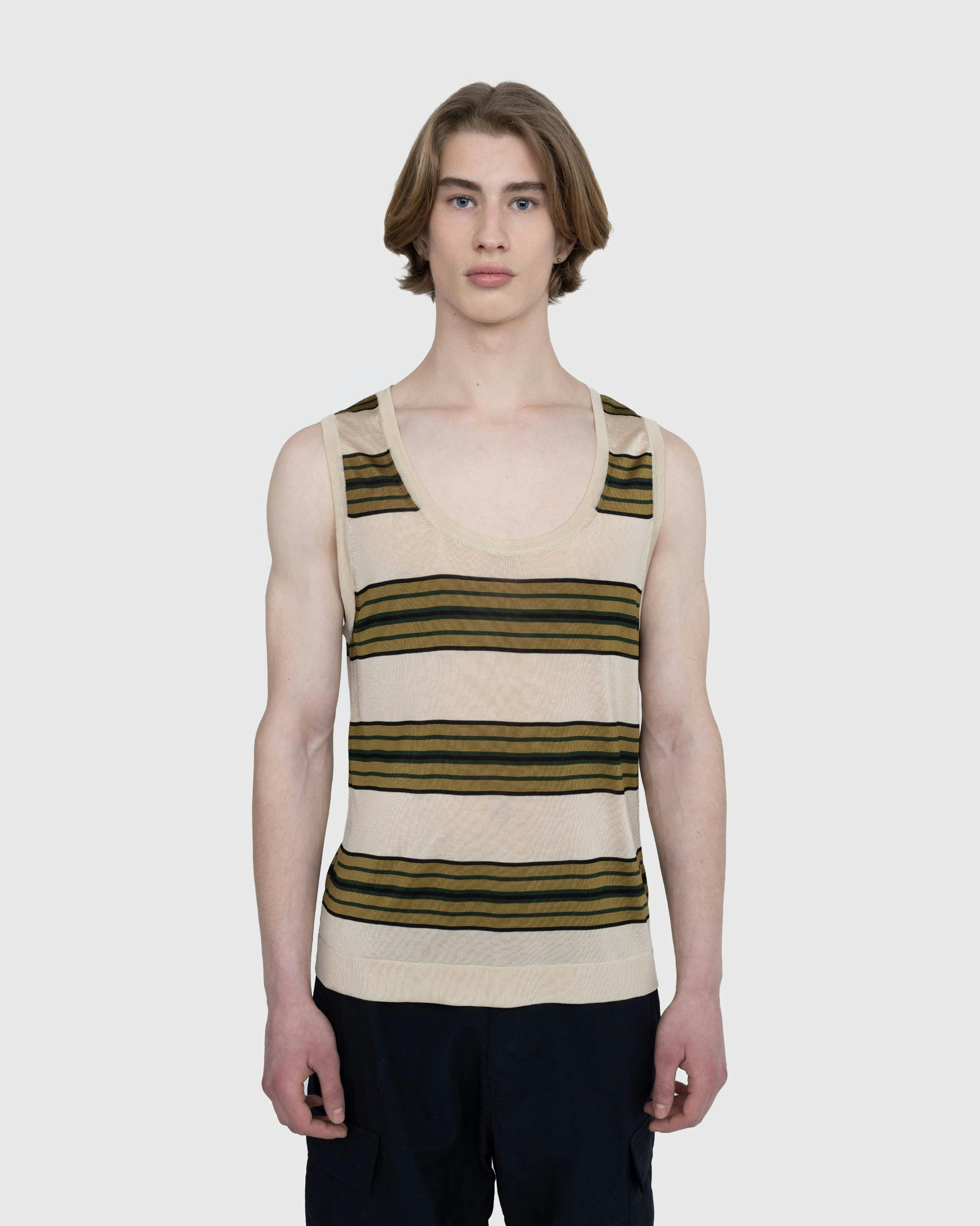 Dries van Noten - Milenco Striped Tank Top Vanille - Clothing - Beige - Image 2