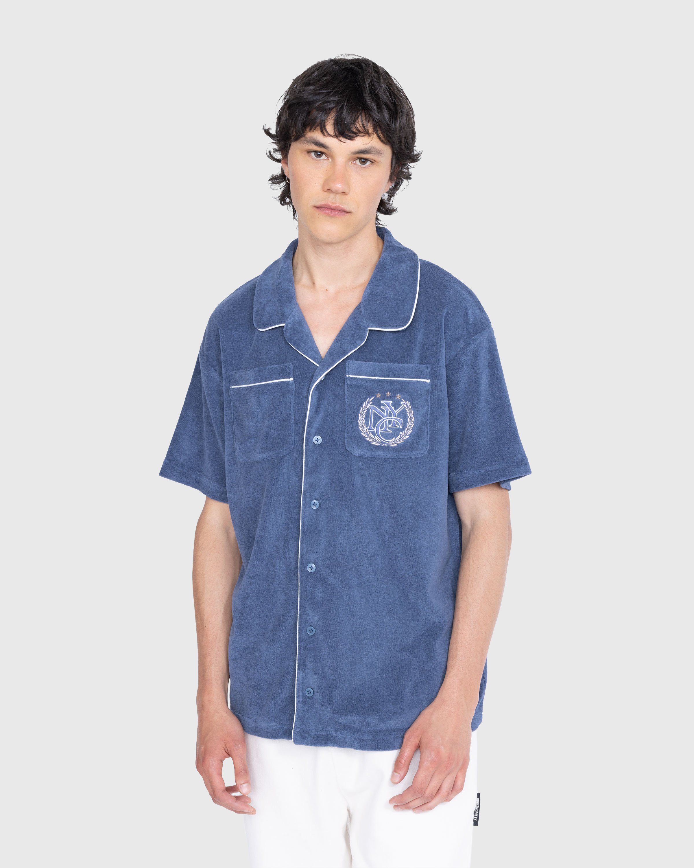 Puma - Rhuigi Short-Sleeve Button-Down Shirt Inky Blue - Clothing - Blue - Image 2