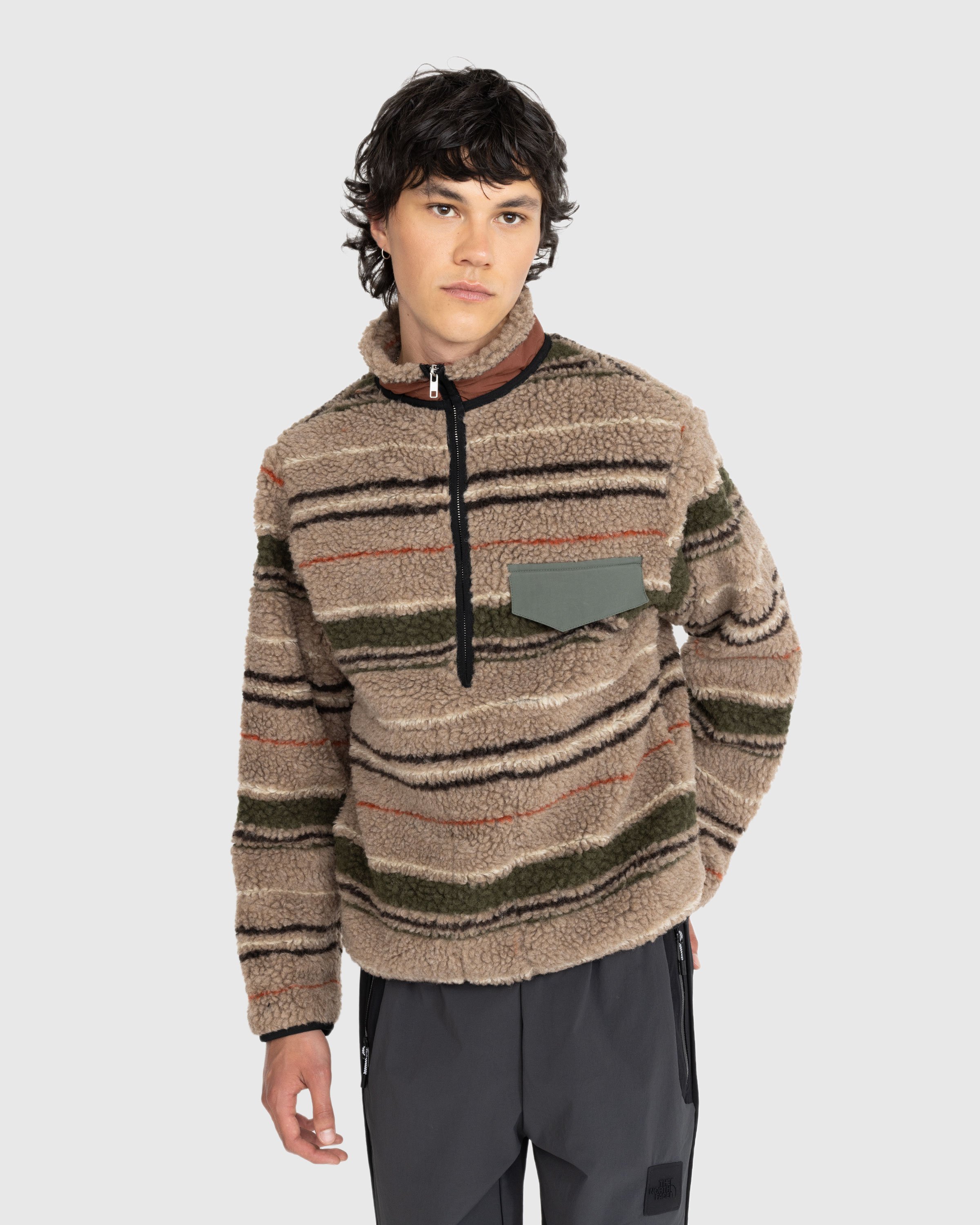 RANRA - Thjorsar Striped Pullover Brown - Clothing - Grey - Image 2