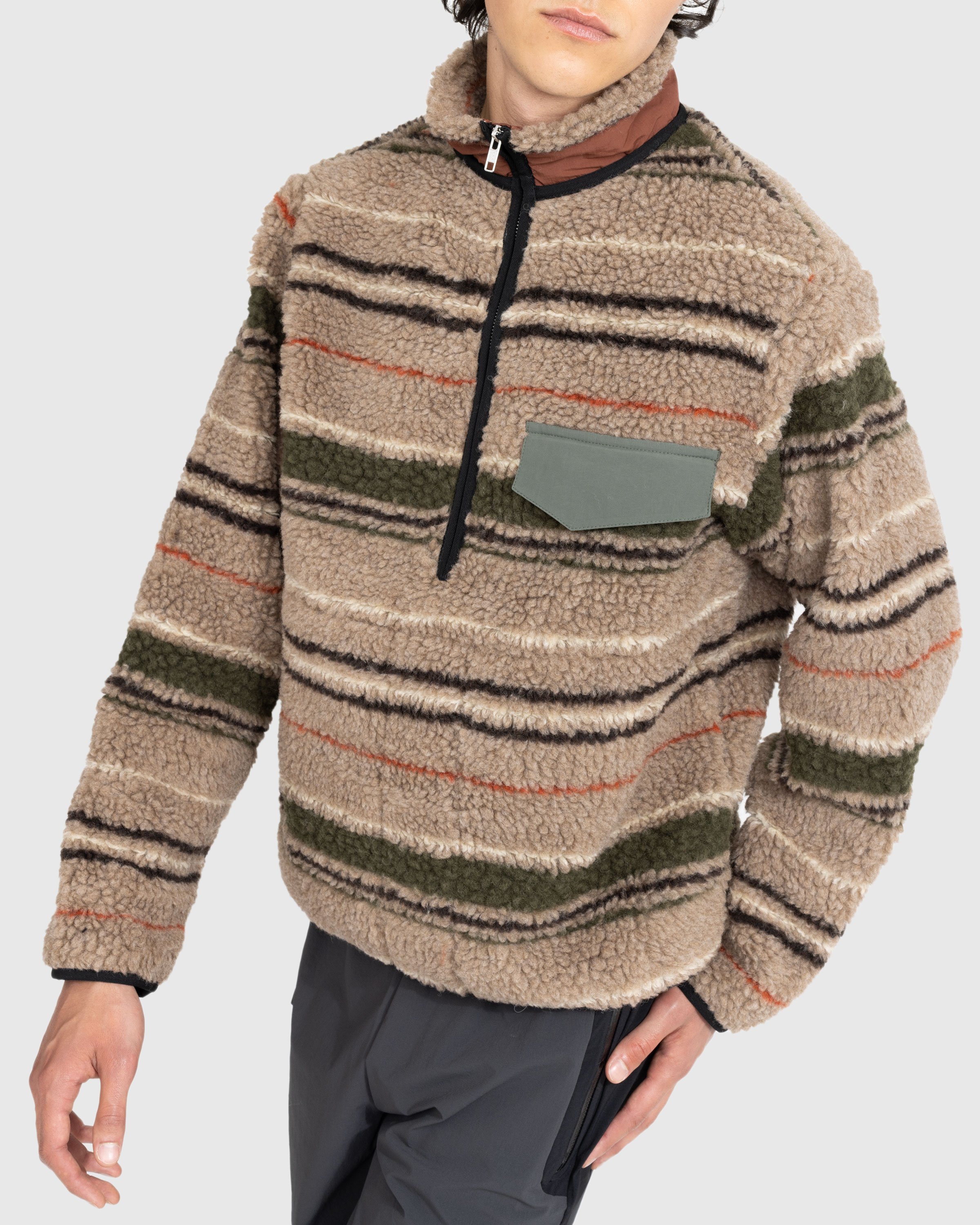 RANRA - Thjorsar Striped Pullover Brown - Clothing - Grey - Image 4