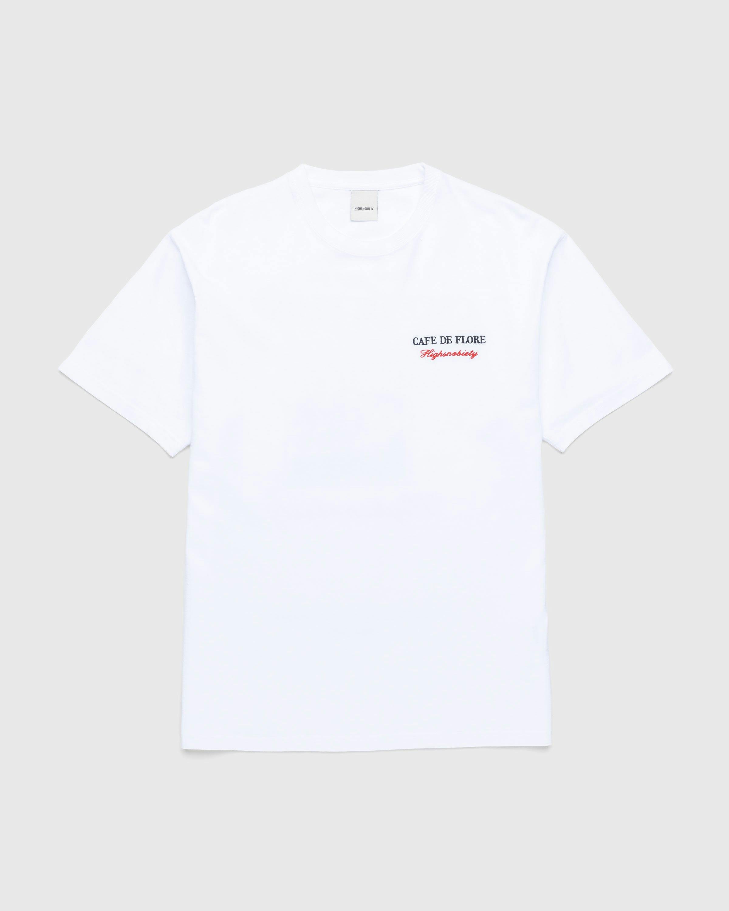 Café de Flore x Highsnobiety - Short Sleeve T-Shirt White - Clothing - White - Image 2