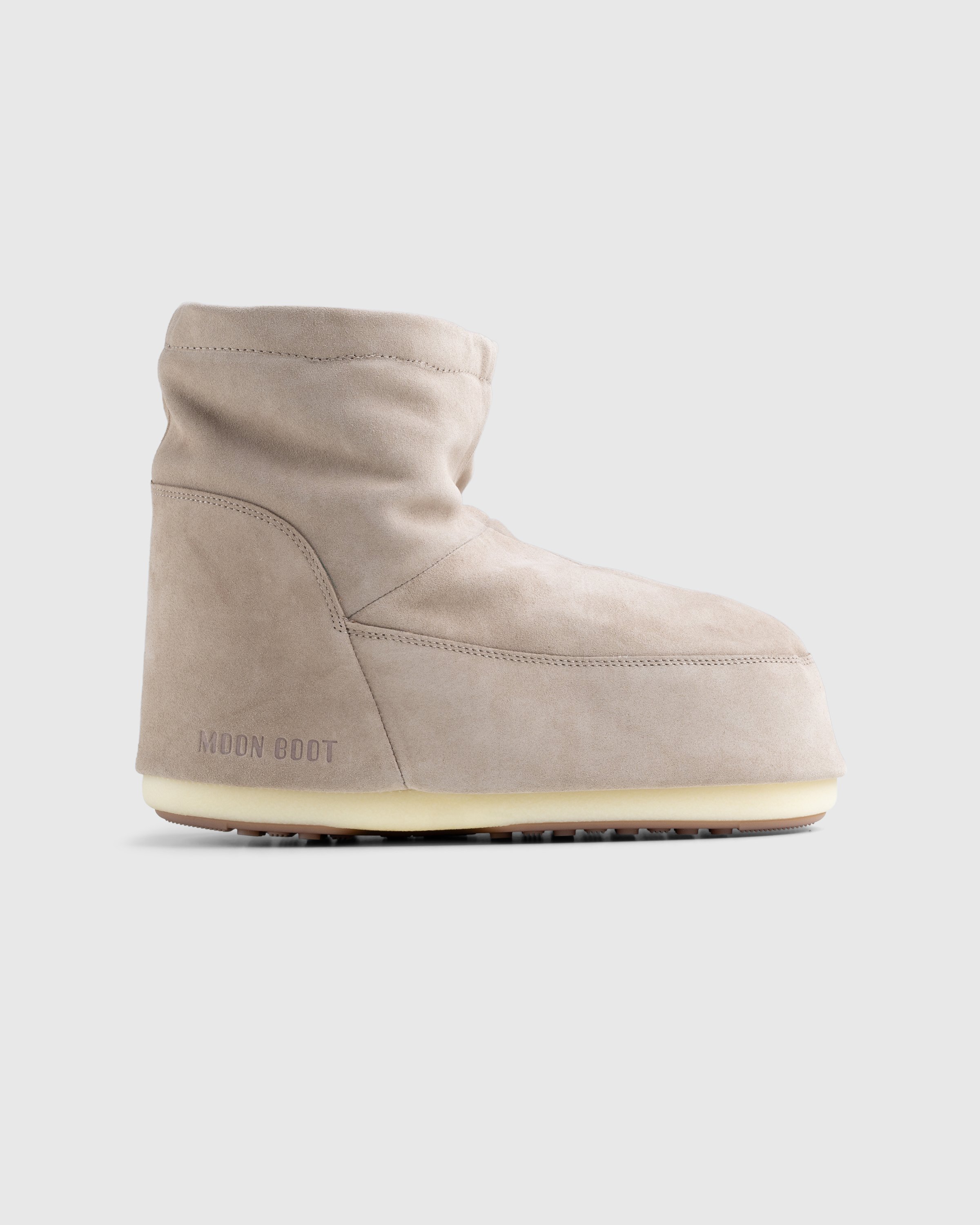Moon Boot - Icon Low No Lace Boots Sand Suede - Footwear - Beige - Image 1
