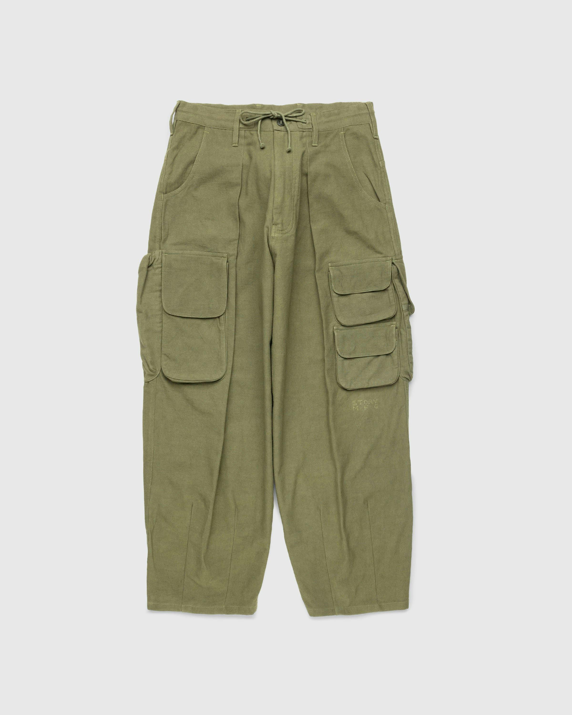 Story mfg. - Forager Pants Olive Slub - Clothing - Green - Image 1