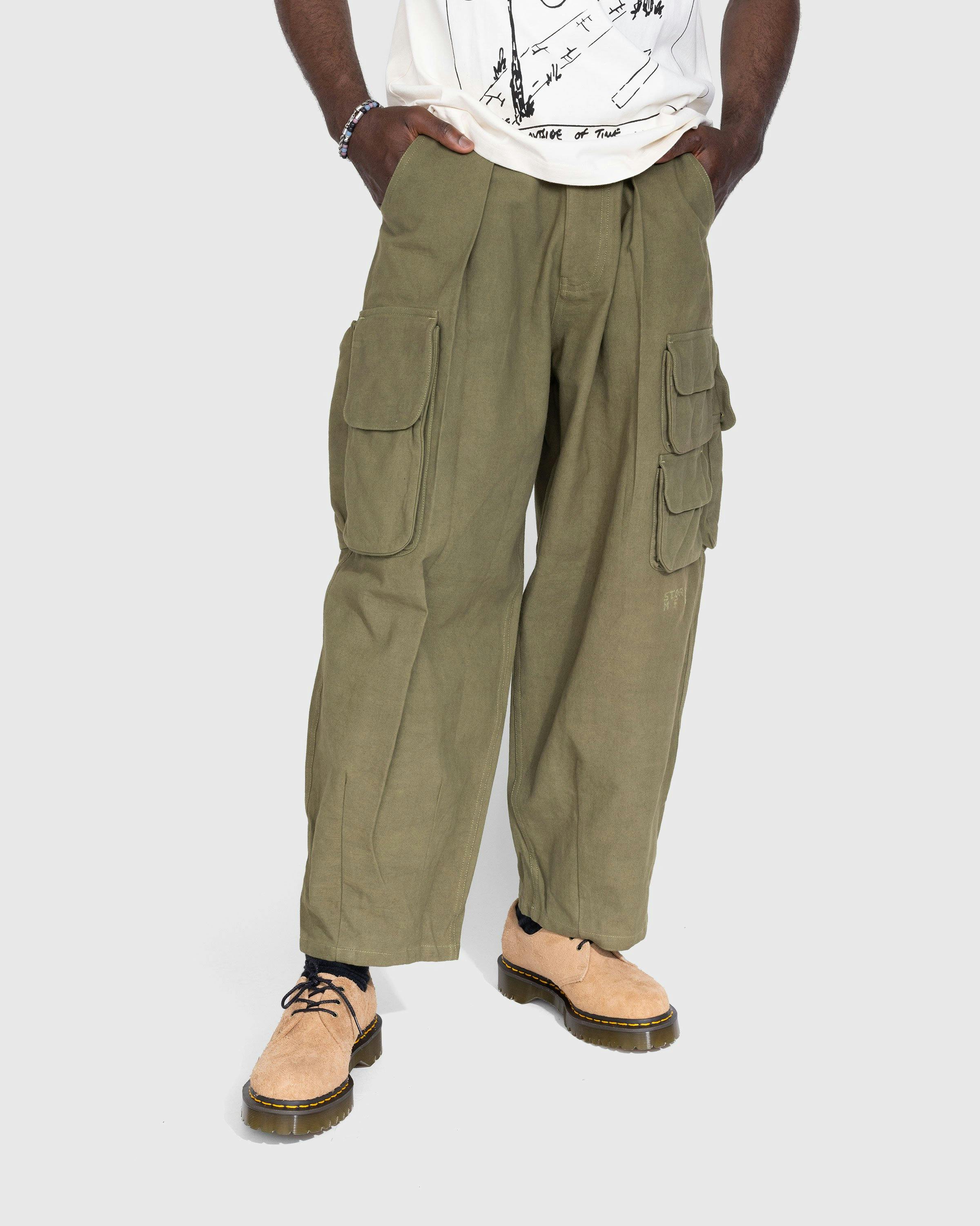 Story mfg. - Forager Pants Olive Slub - Clothing - Green - Image 2