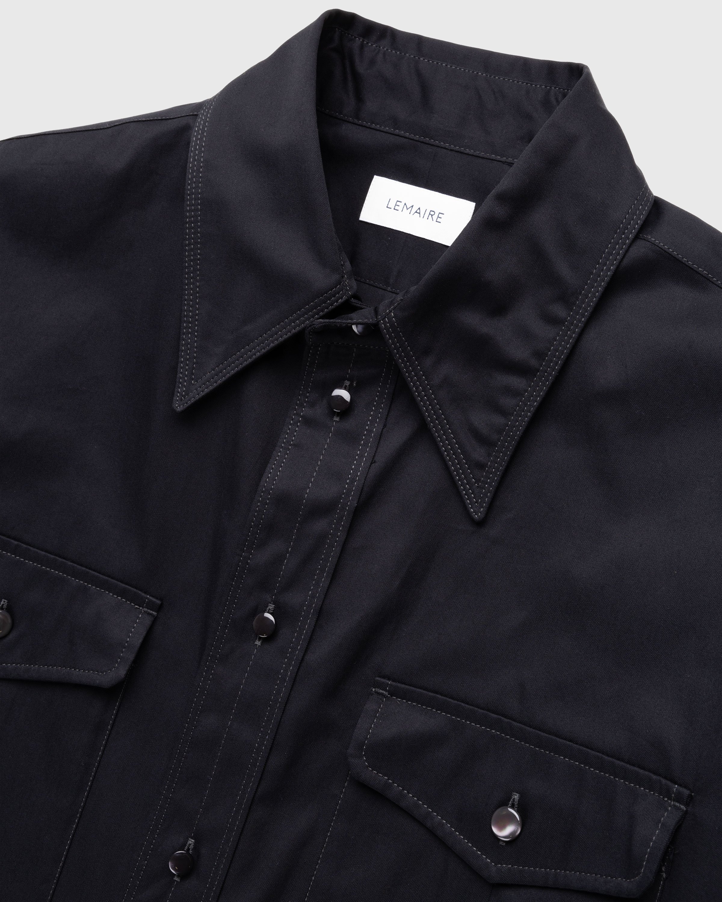 Lemaire - Relaxed Western Shirt Black - Clothing - Black - Image 5