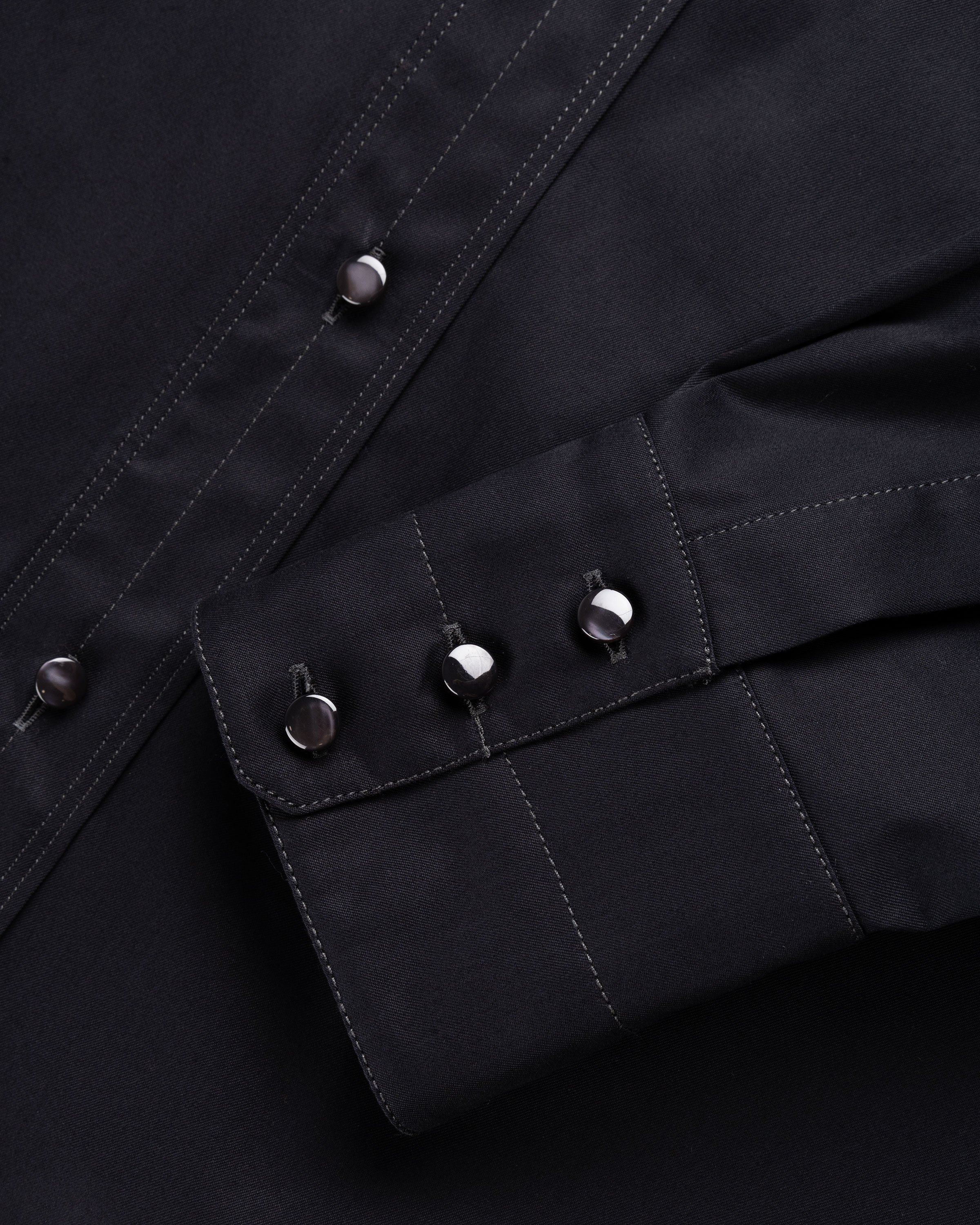 Lemaire - Relaxed Western Shirt Black - Clothing - Black - Image 6