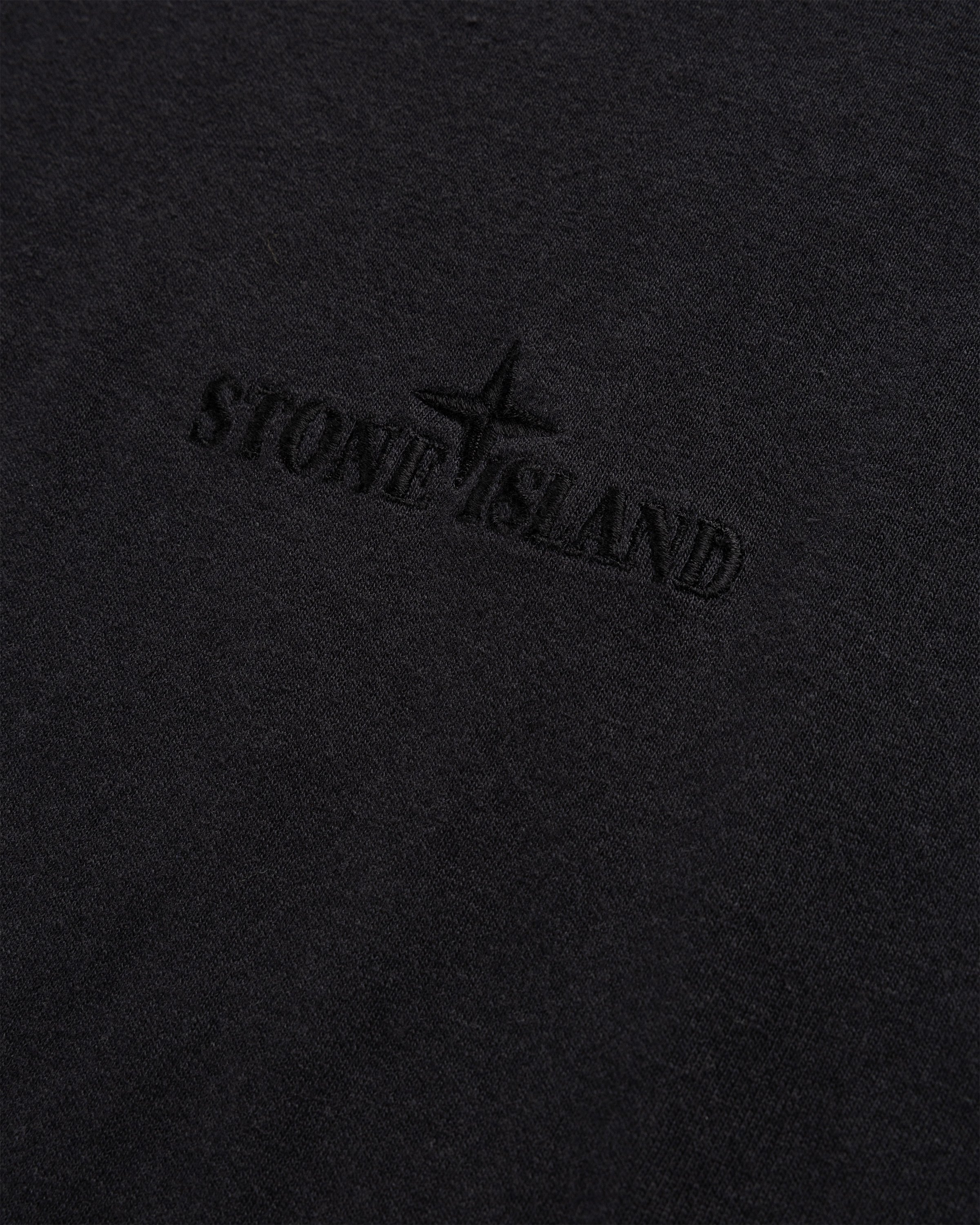 Stone Island - Garment-Dyed Logo T-Shirt Black - Clothing - Black - Image 7