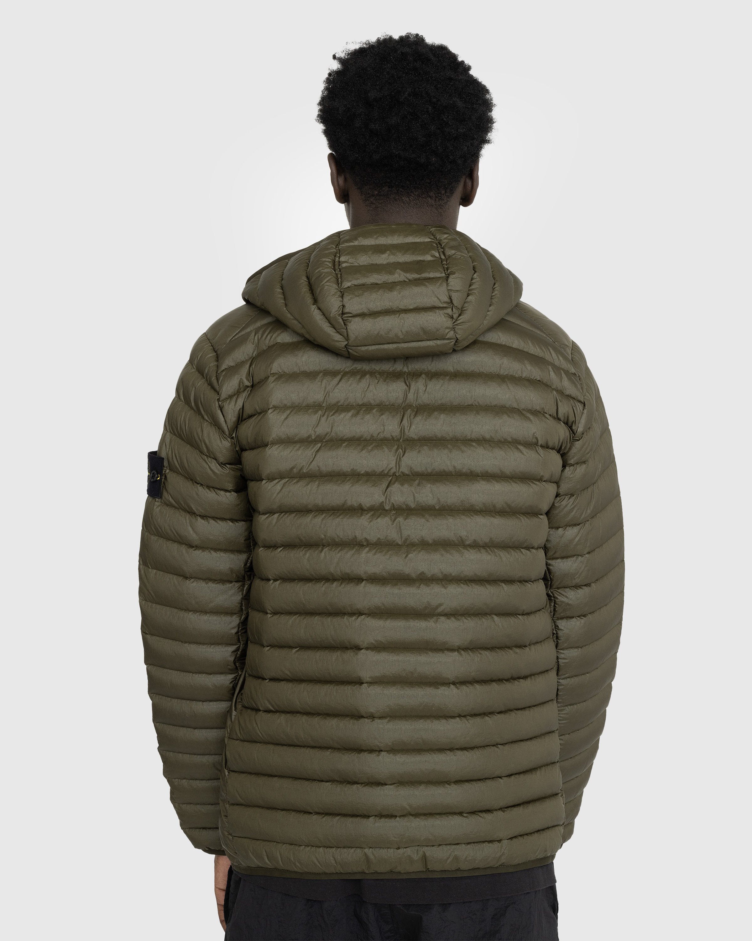 Stone Island - Packable Recycled Nylon Down Jacket Olive - Clothing - Green - Image 3