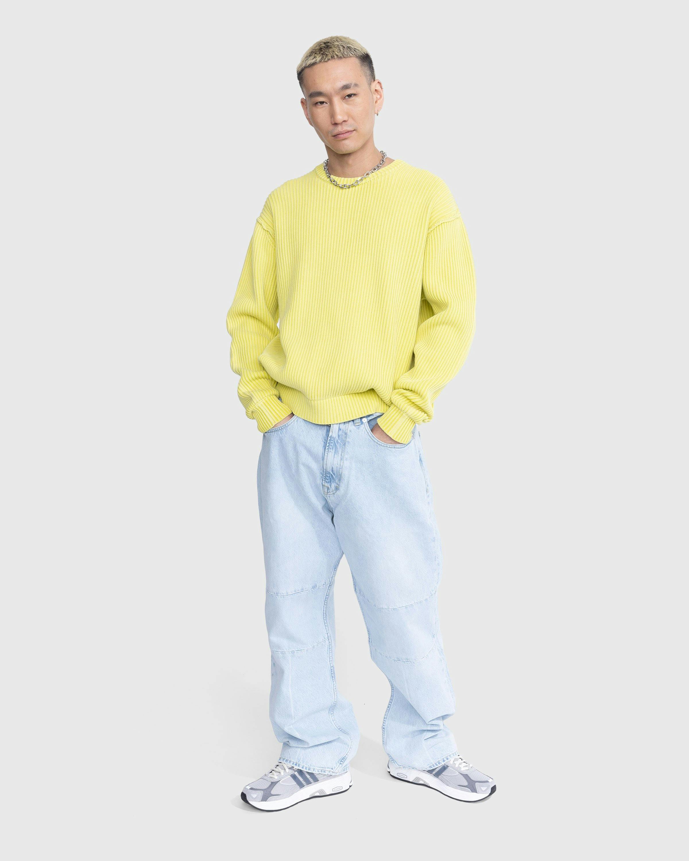 Highsnobiety - Pigment Dyed Loose Knit Sweater Yellow - Clothing - Yellow - Image 10