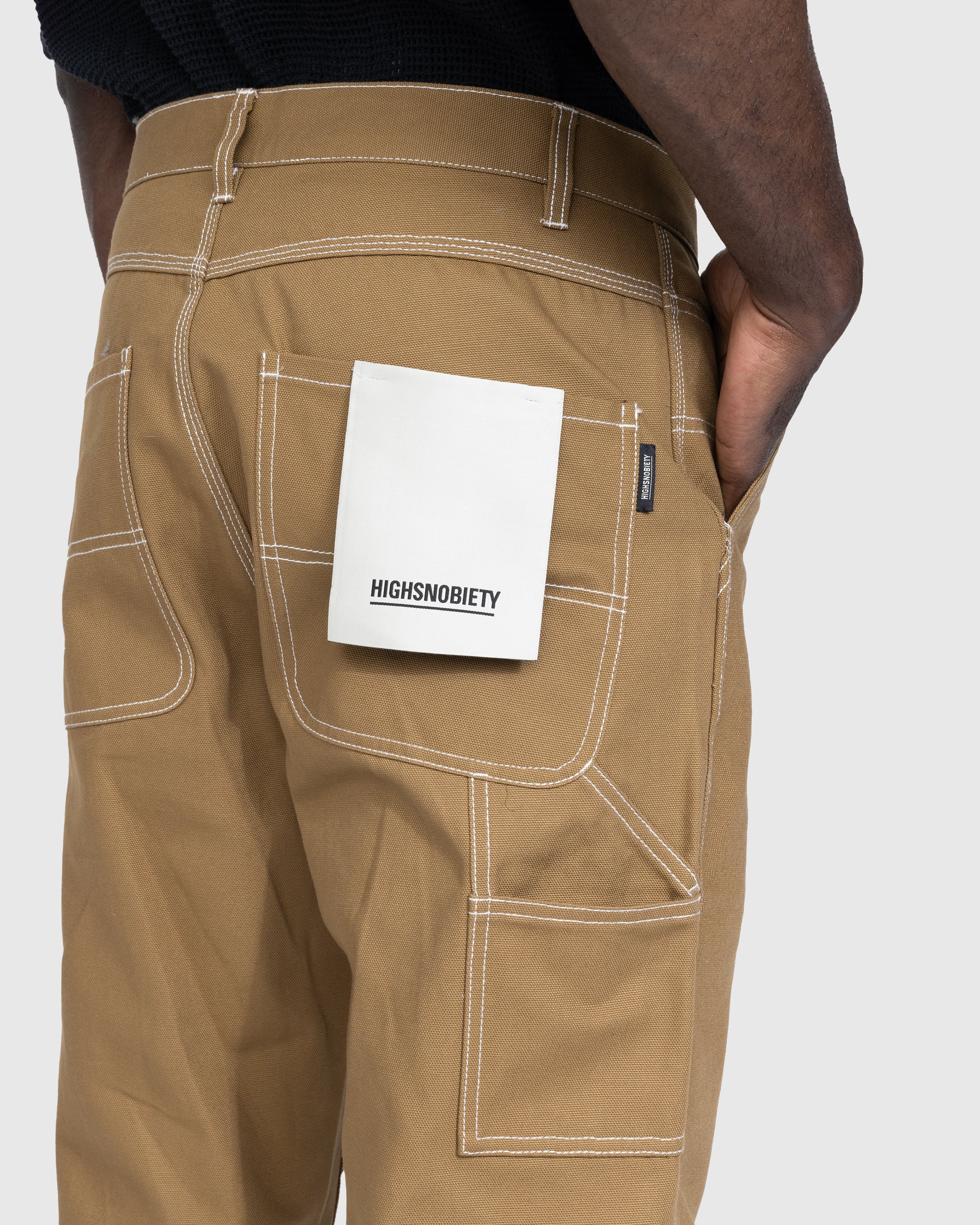 Highsnobiety - Carpenter Trouser Dark Beige - Clothing - Brown - Image 6