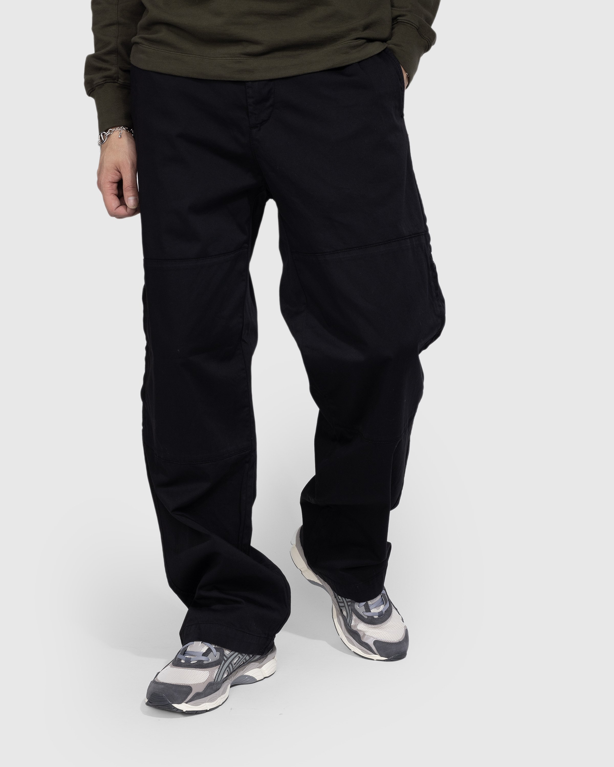 C.P. Company - Stretch Sateen Loose Fit Pants Black - Clothing - Black - Image 2