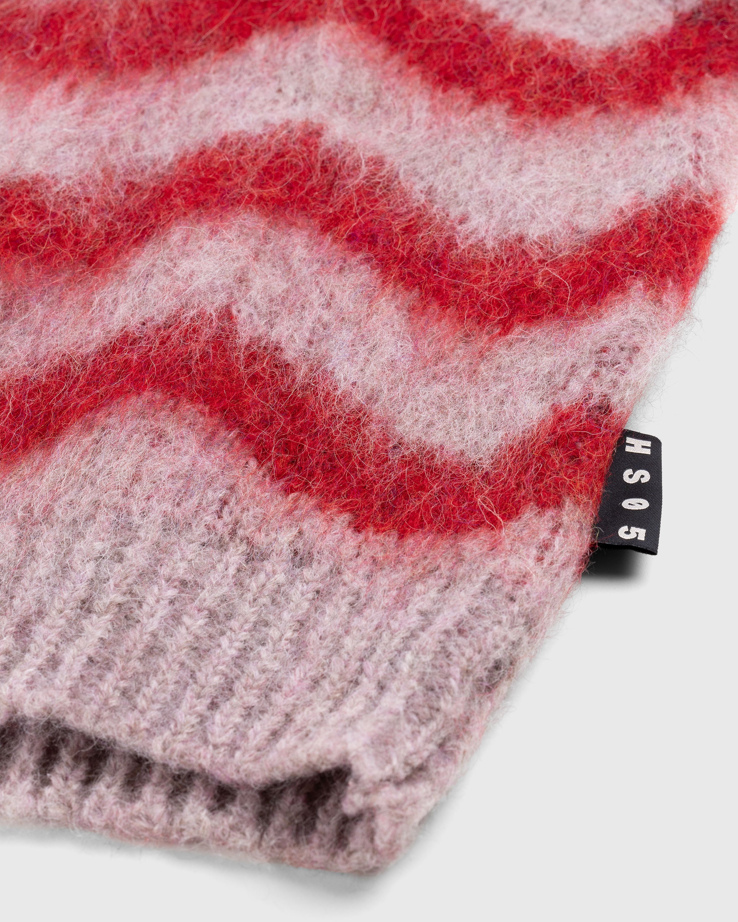 Highsnobiety HS05 - Alpaca Fuzzy Wave Sweater Pale Rose/Red - Clothing - Multi - Image 7