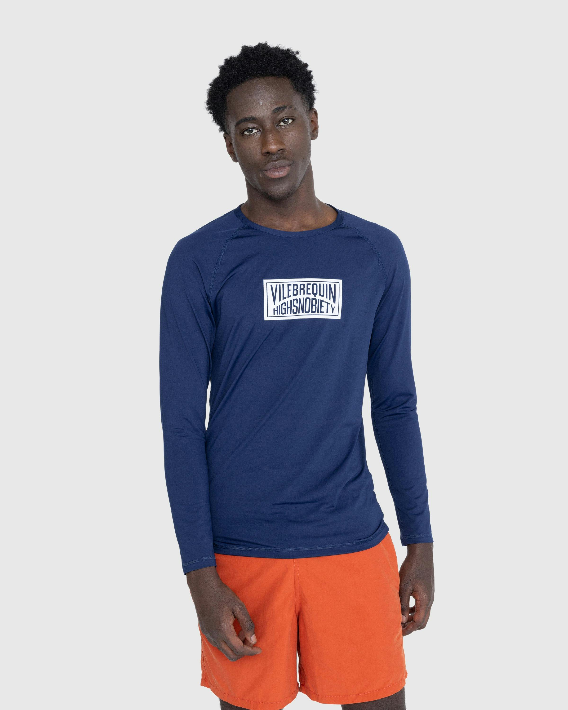 Vilebrequin x Highsnobiety - Long Sleeve Logo Rashguard Navy - Clothing - Blue - Image 2