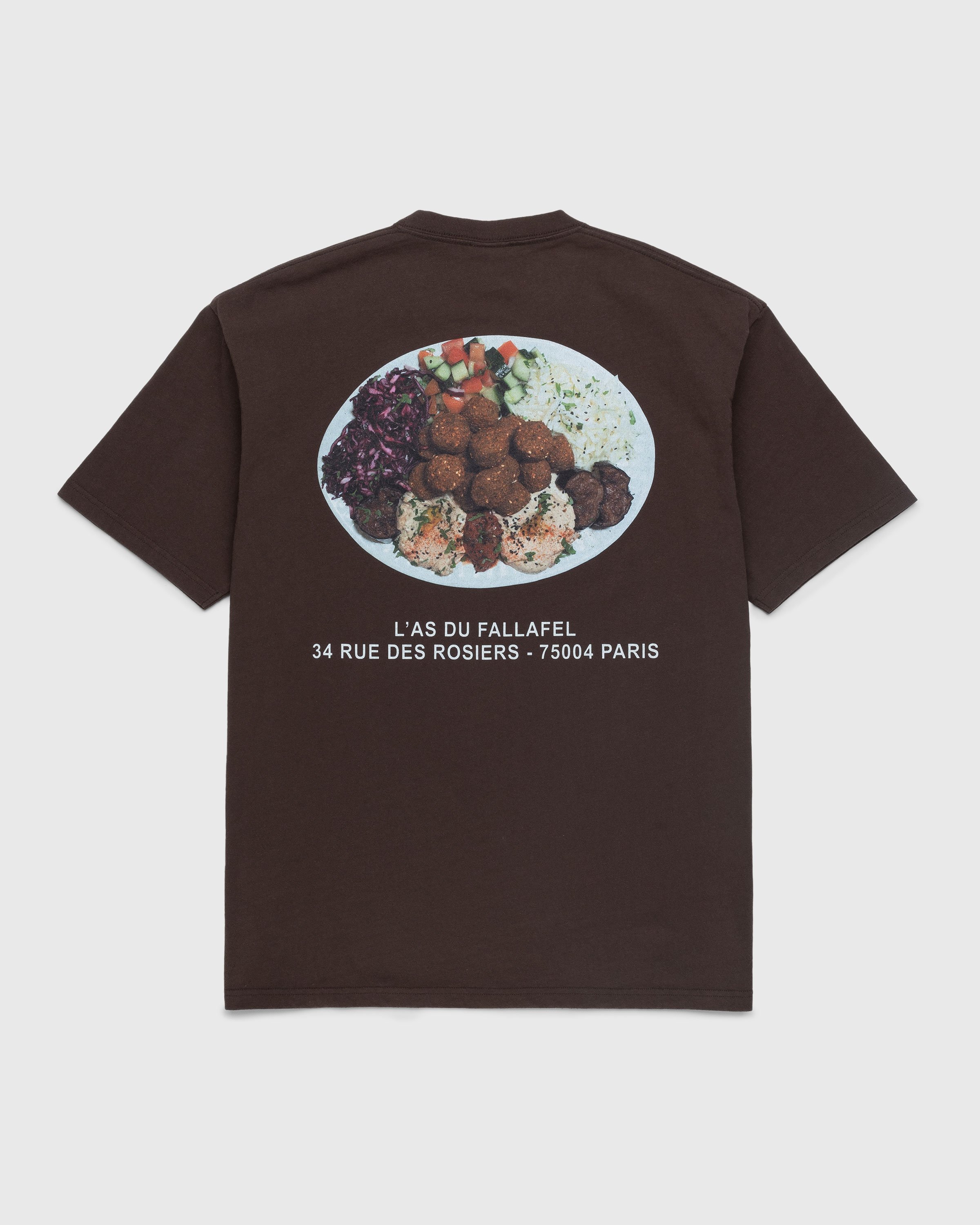 L'As du Fallafel x Highsnobiety - Short Sleeve T-Shirt Brown - Clothing - Brown - Image 1