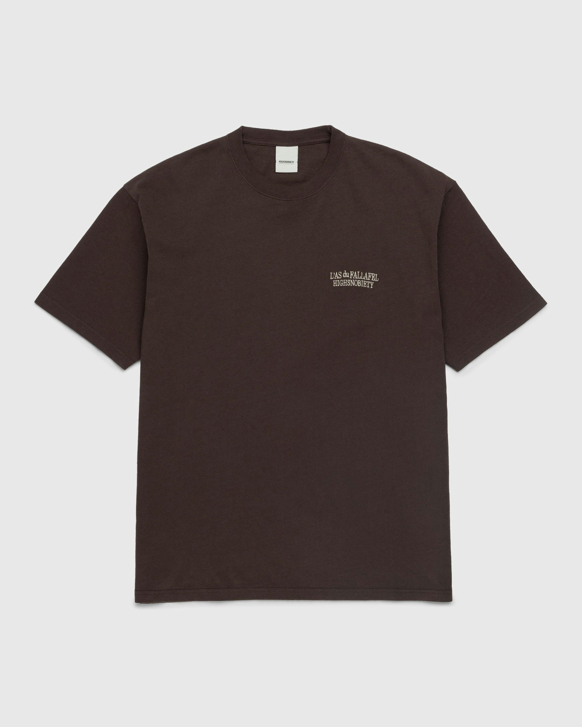 L'As du Fallafel x Highsnobiety - Short Sleeve T-Shirt Brown - Clothing - Brown - Image 2