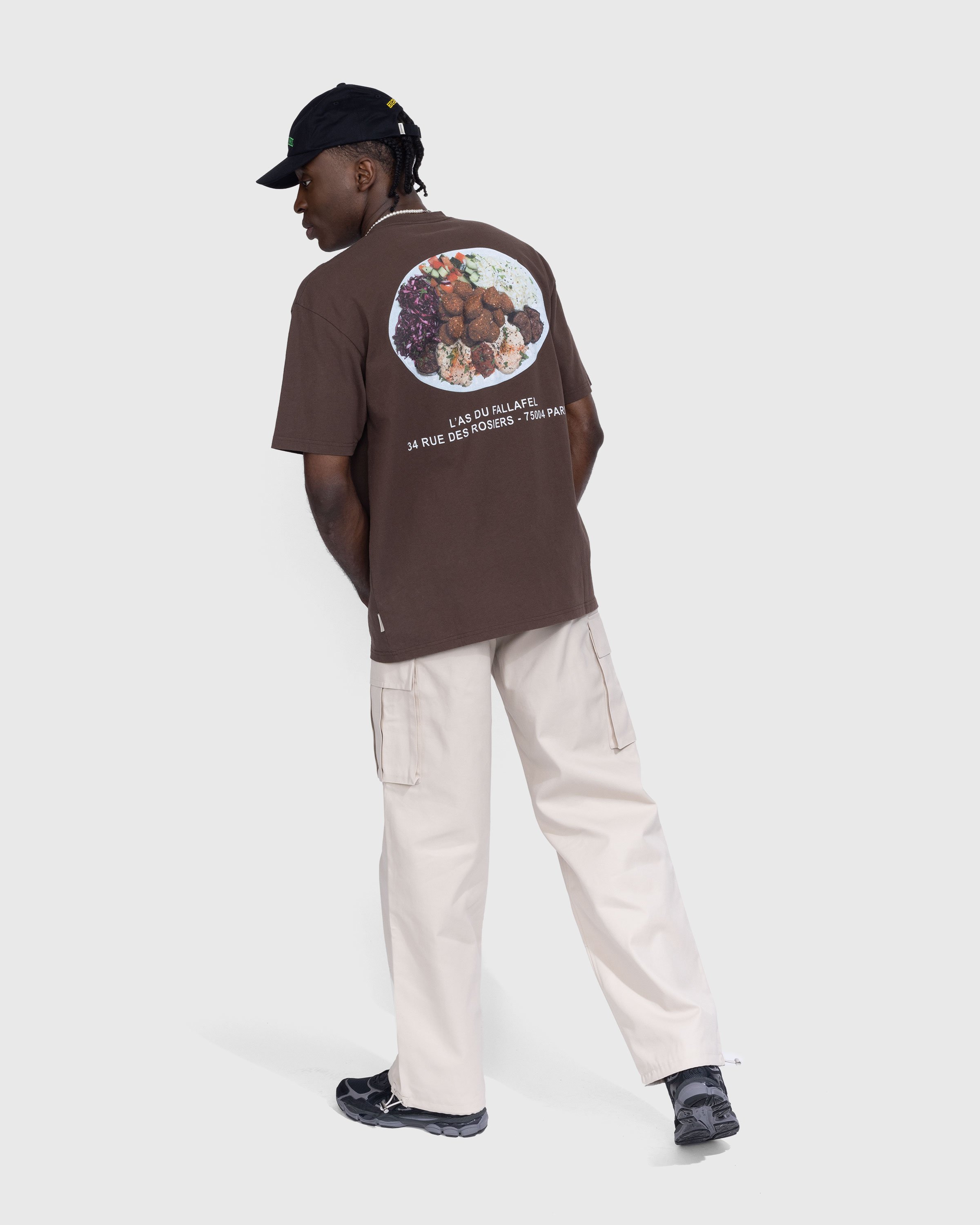 L'As du Fallafel x Highsnobiety - Short Sleeve T-Shirt Brown - Clothing - Brown - Image 5