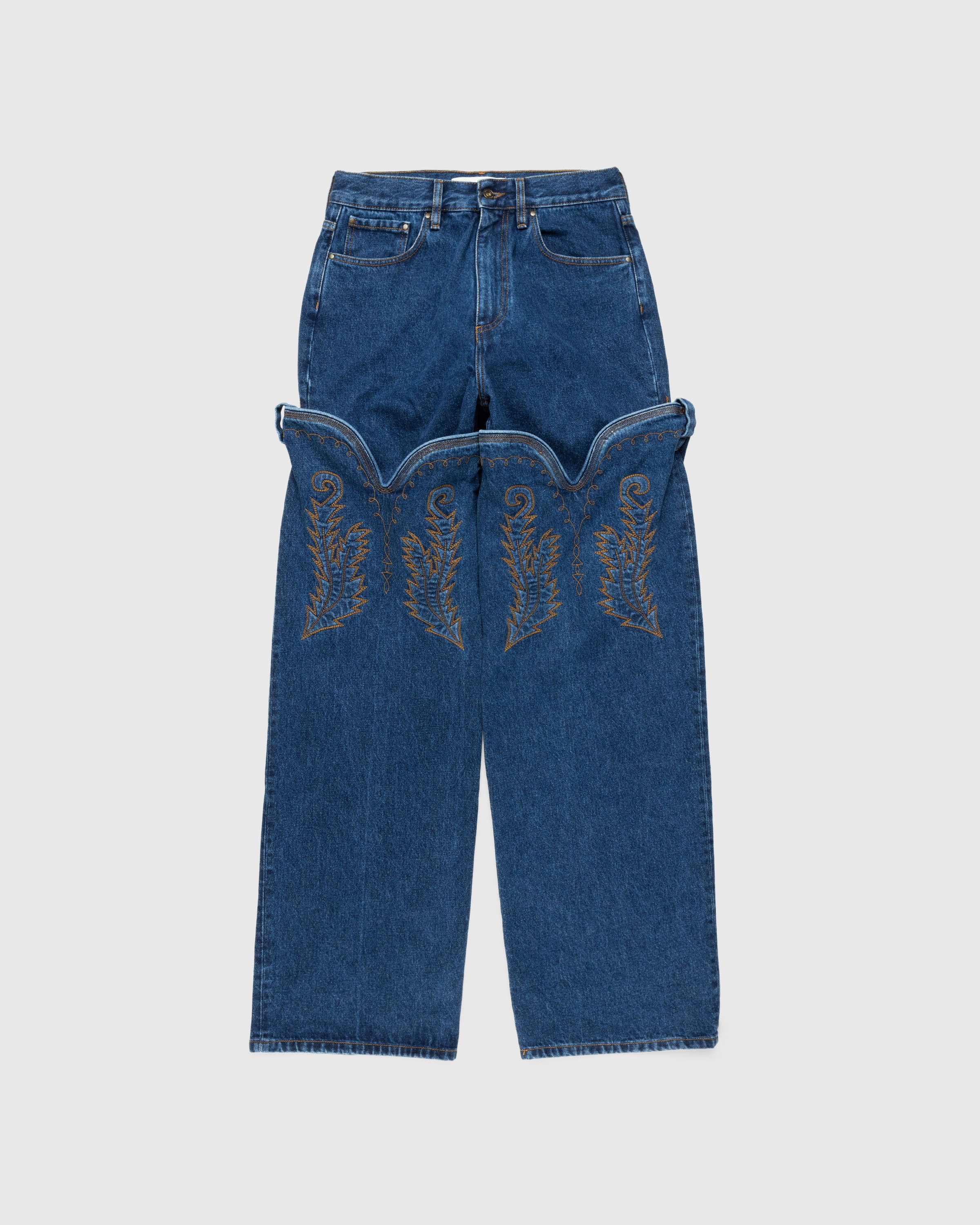 Y/Project - Classic Maxi Cowboy Cuff Jeans Navy - Clothing - Blue - Image 1