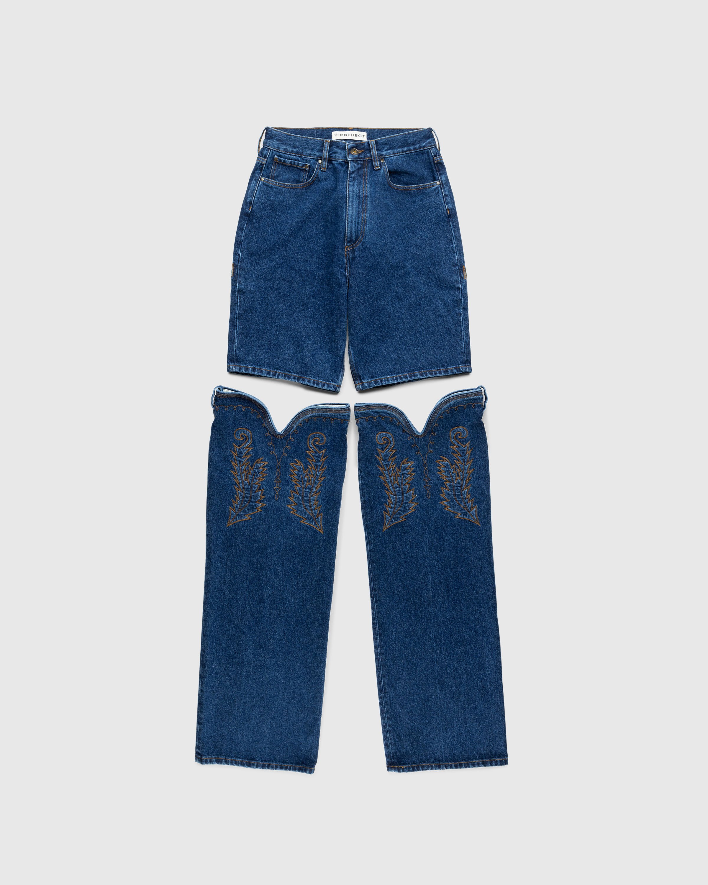 Y/Project - Classic Maxi Cowboy Cuff Jeans Navy - Clothing - Blue - Image 2