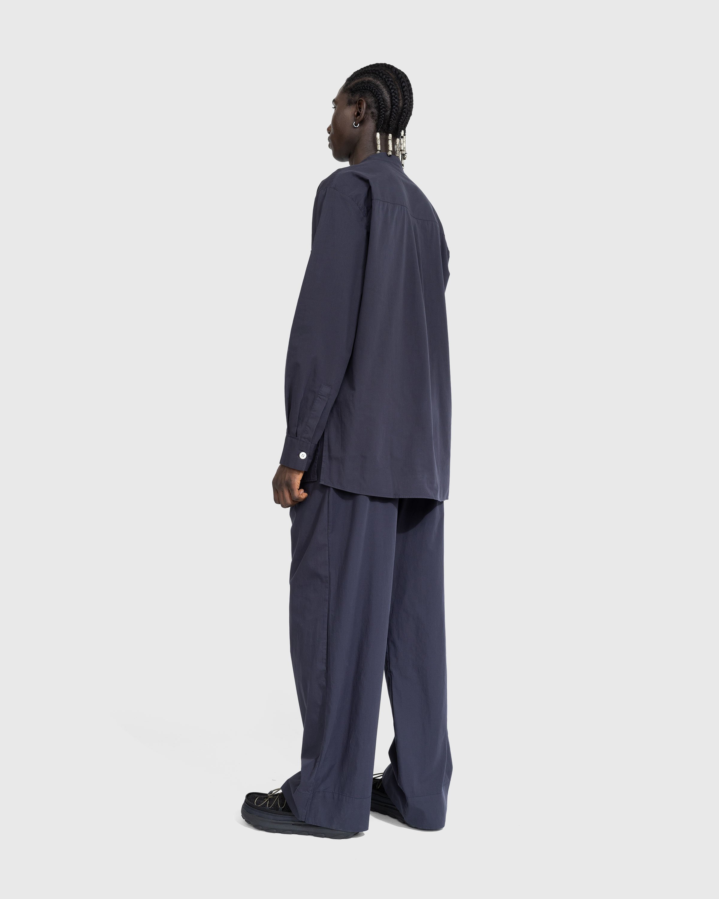 Birkenstock x Tekla - Poplin Pyjama Pants Slate - Clothing - Black - Image 4