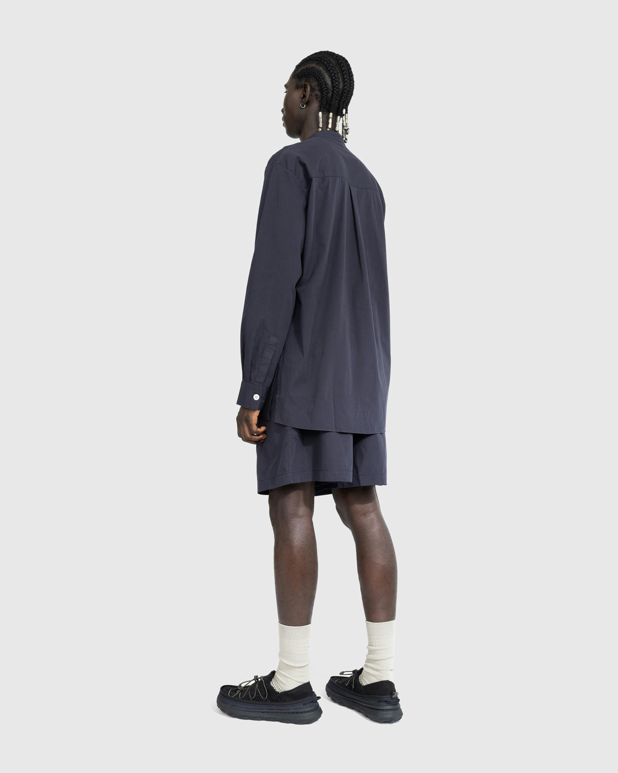 Birkenstock x Tekla - Poplin Pyjama Shorts Slate - Clothing - Black - Image 4