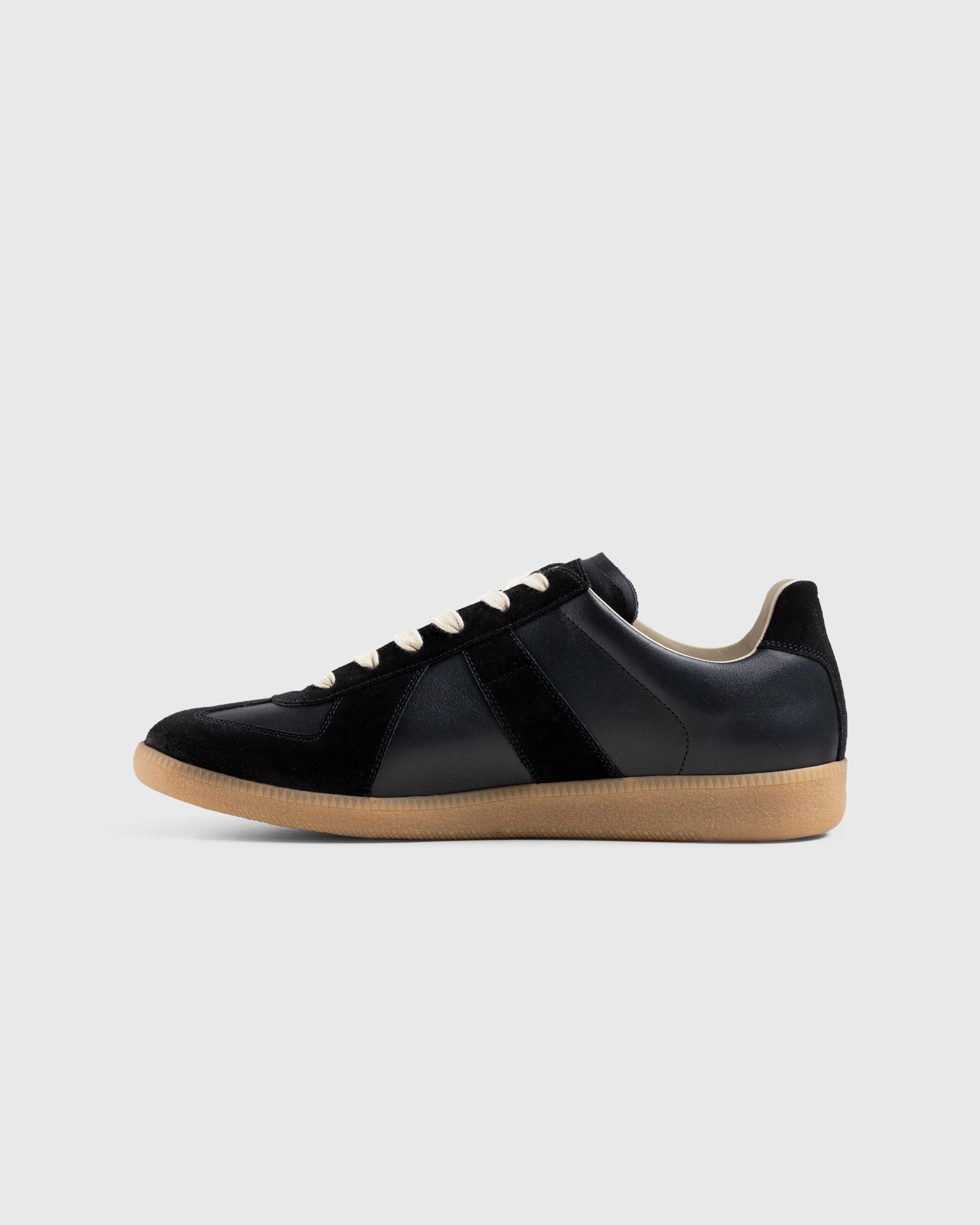 Maison Margiela - Leather Replica Sneakers Black - Footwear - Black - Image 2