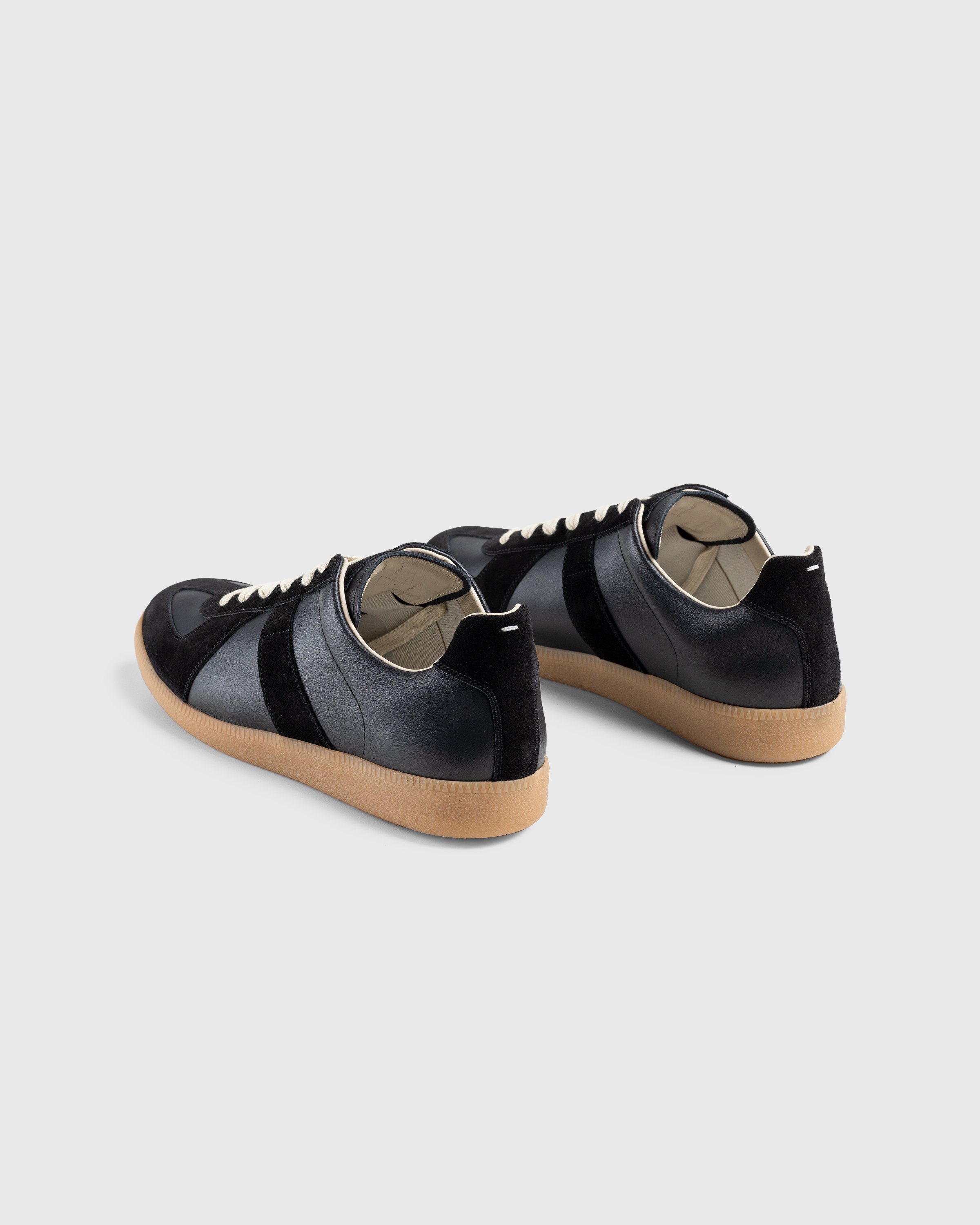 Maison Margiela - Leather Replica Sneakers Black - Footwear - Black - Image 4