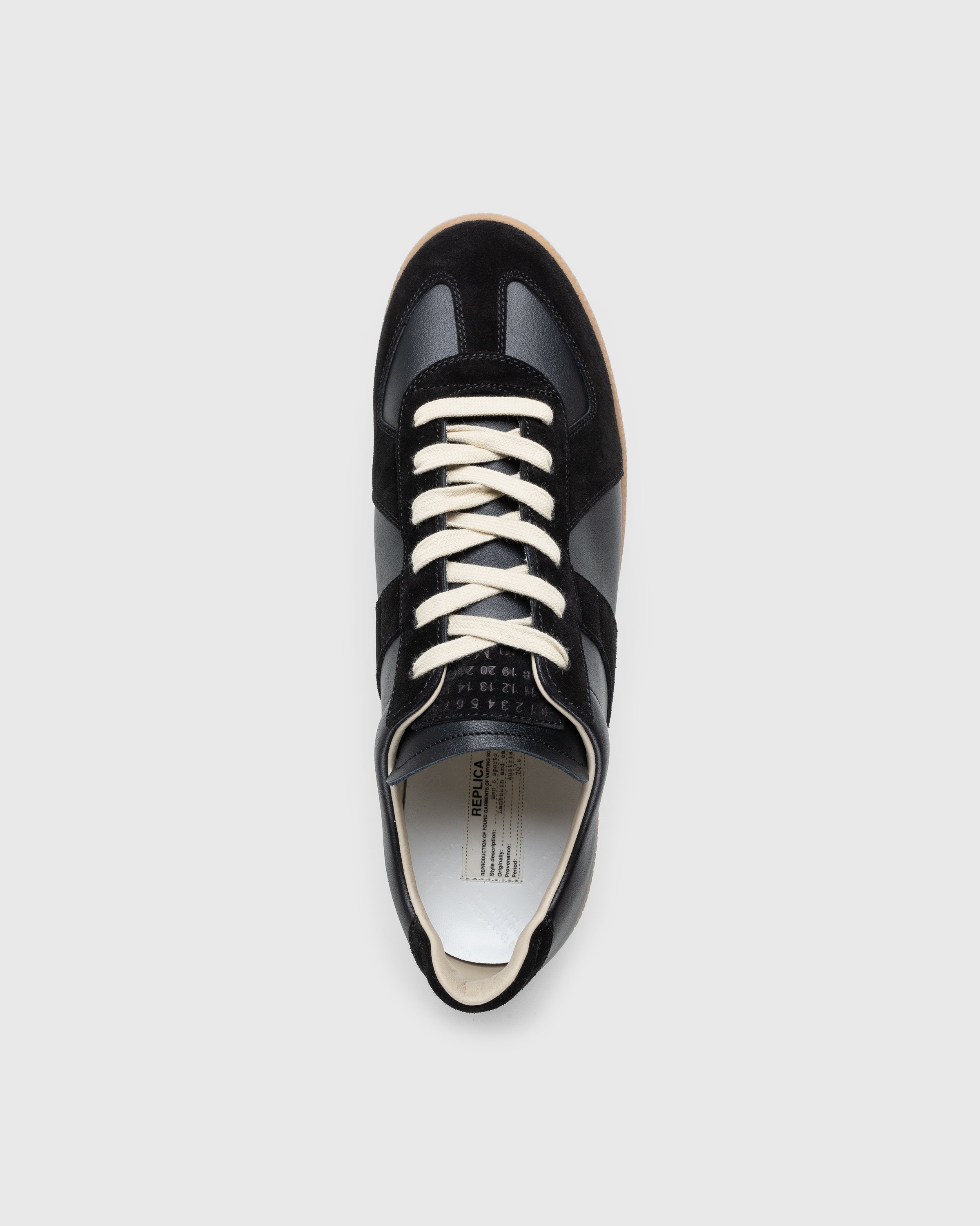 Maison Margiela - Leather Replica Sneakers Black - Footwear - Black - Image 5