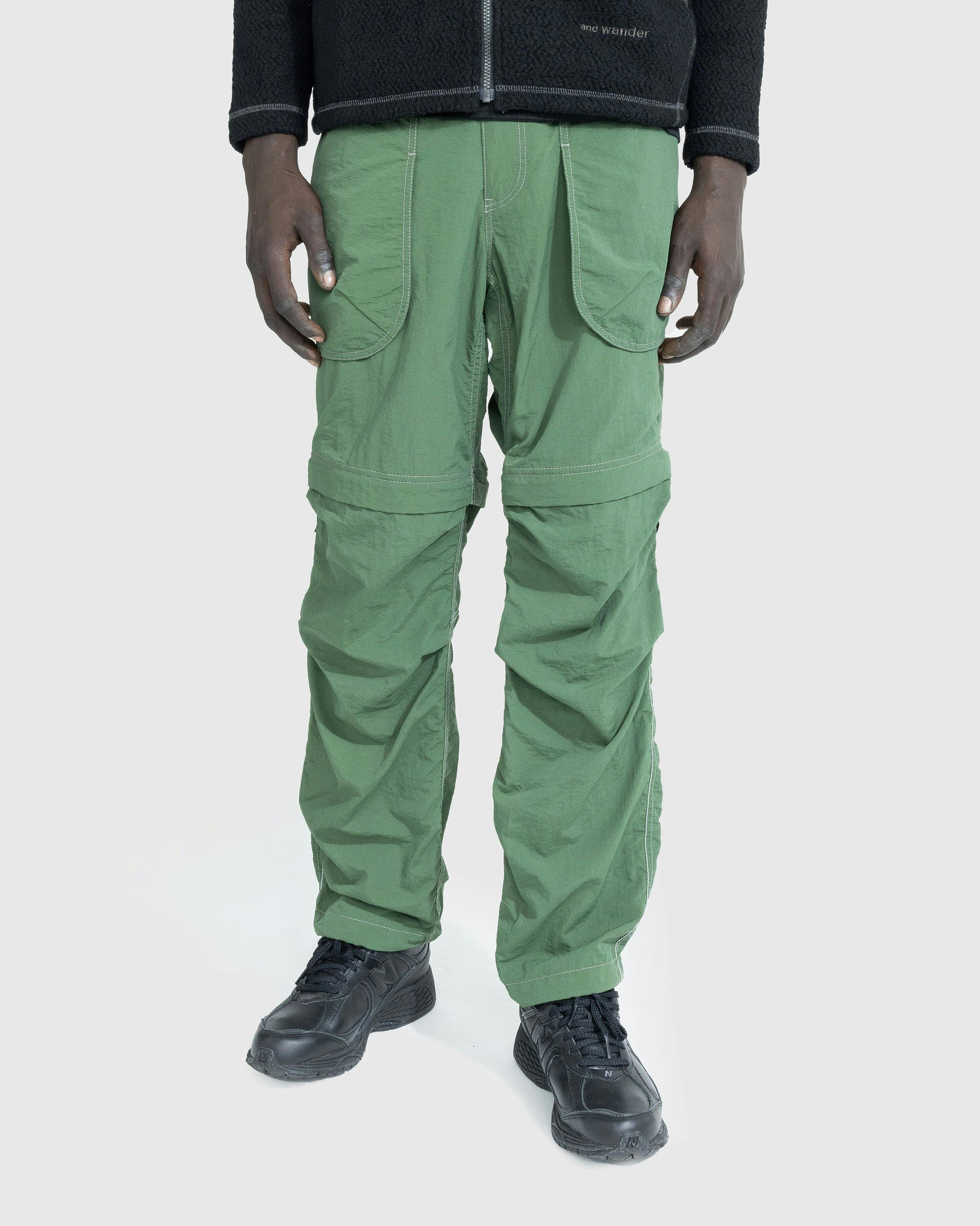 And Wander - Nylon Taffeta Hiker 2 Way Pants Green - Clothing - Green - Image 3