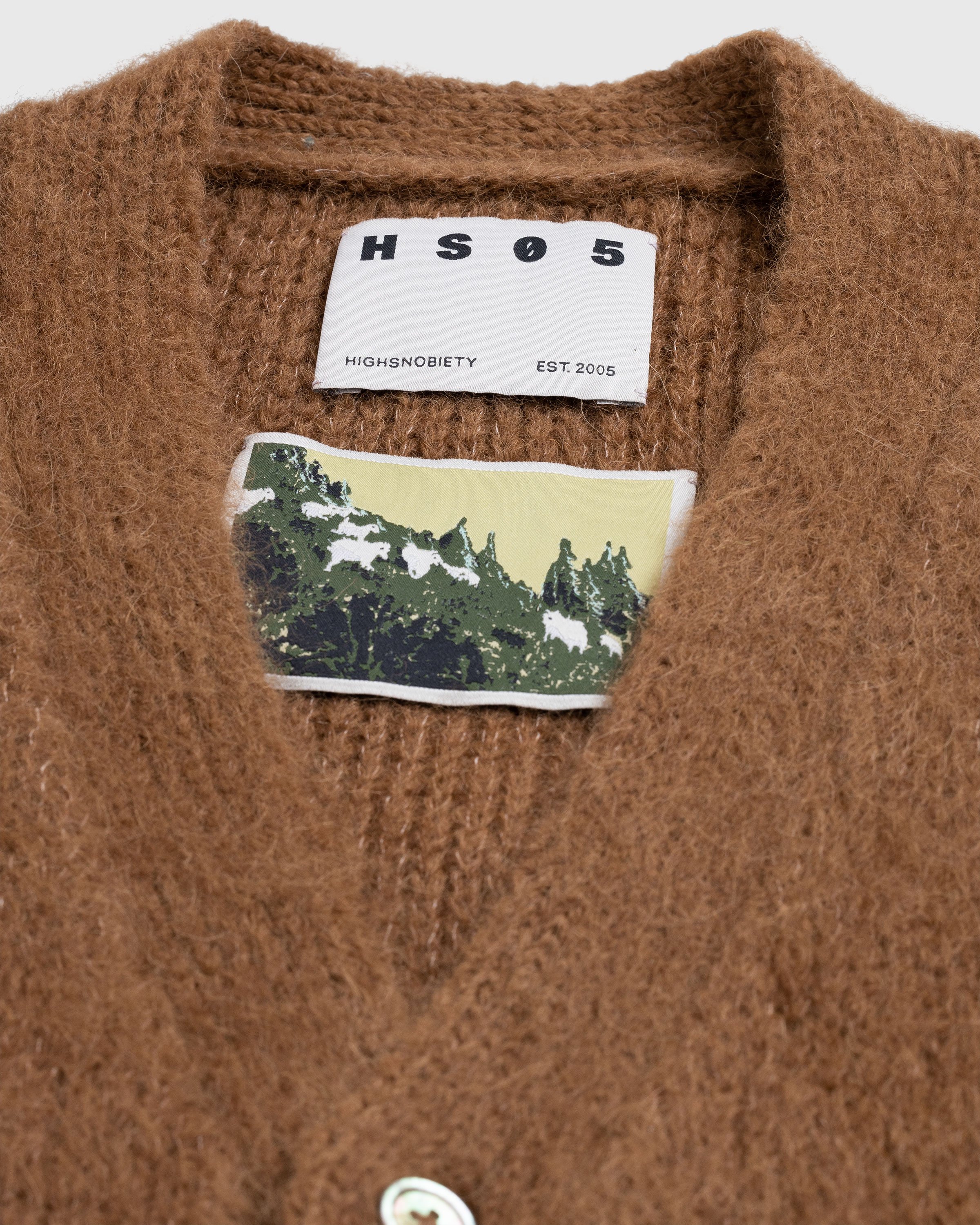 Highsnobiety HS05 - Brushed Alpaca Cardigan Brown - Clothing - Brown - Image 6